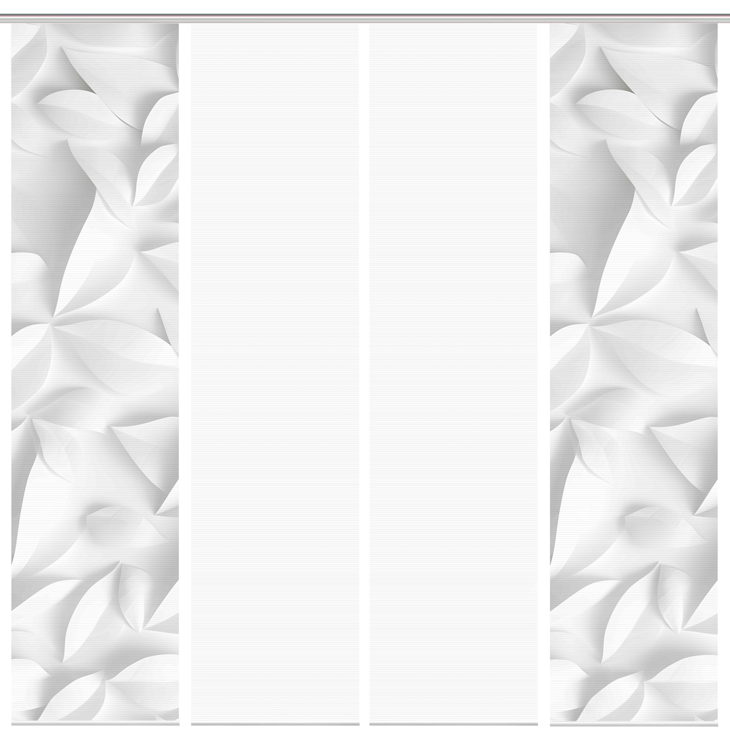 Thumbnail - Vision Schiebegardine "FLYNN" Paneelwagen 4 Stk. tlg. SET,SCHIEBEVORHANG,BAMBUS,DIGITALDRUCK