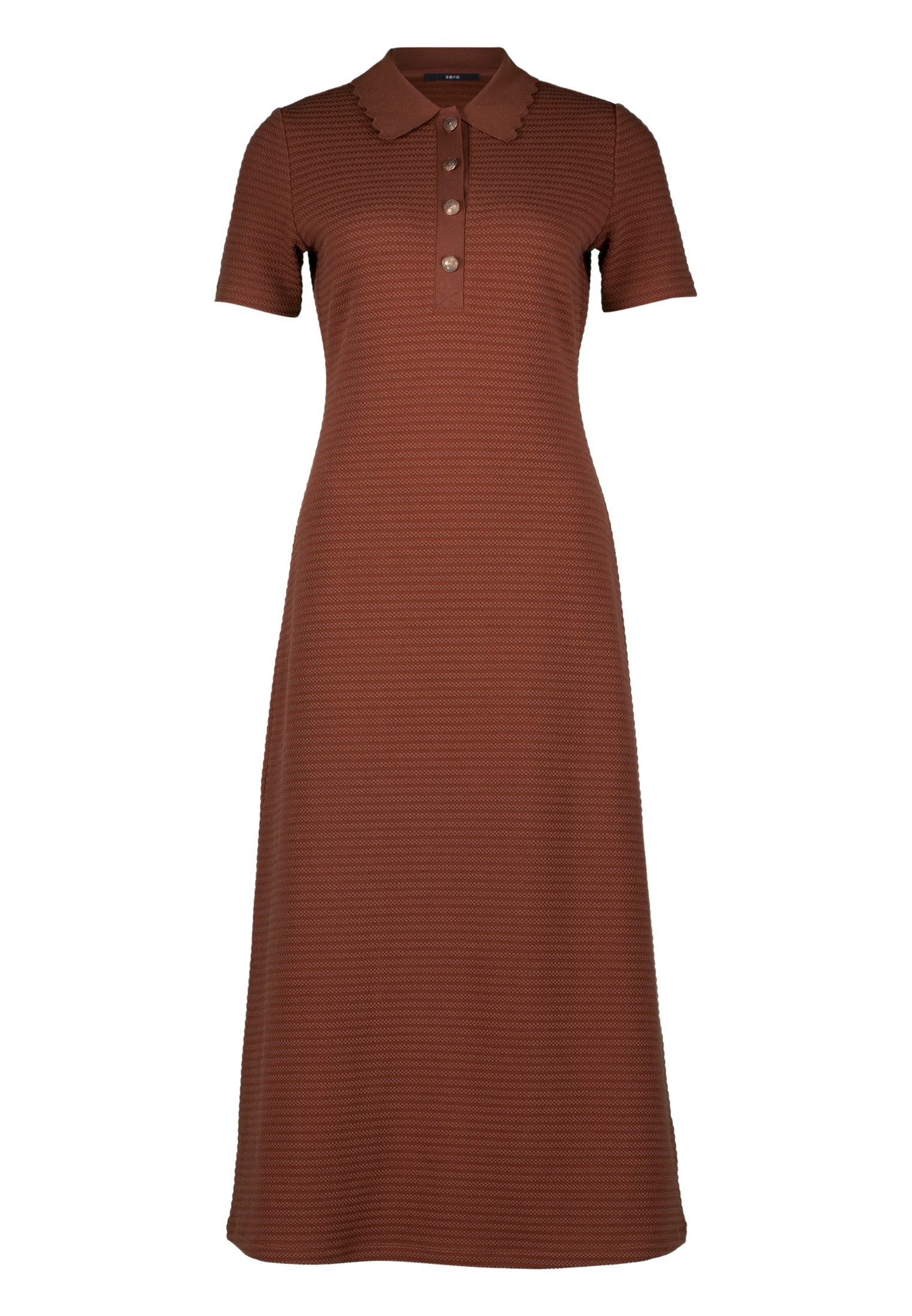 Zero Strickkleid »zero Strickkleid mit Polokragen«, Knopfleiste