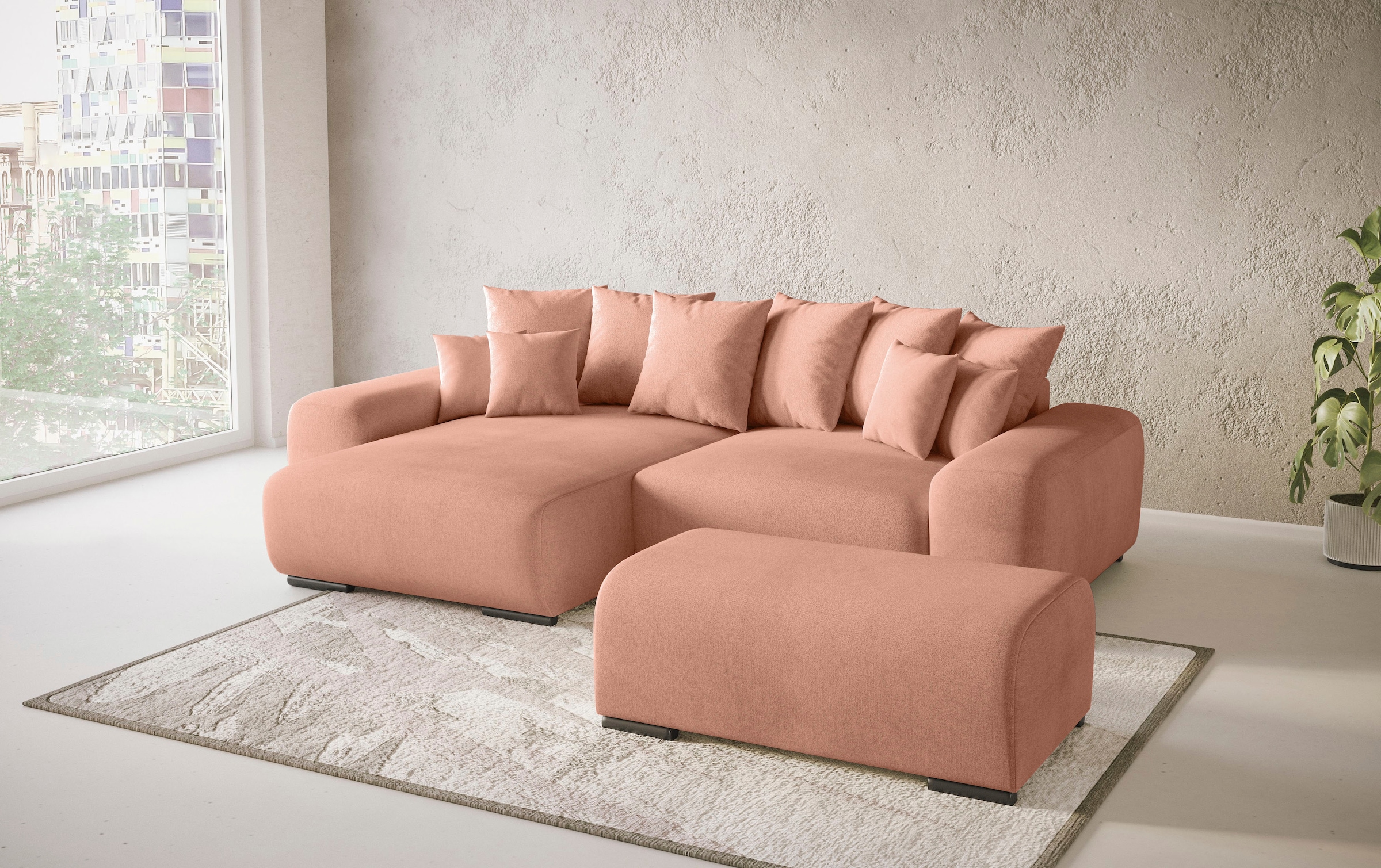Mr. Couch Polsterecke »Sundance II«, Dauerschläfer mit EasyBett-Schlaffunktion, Bettkasten