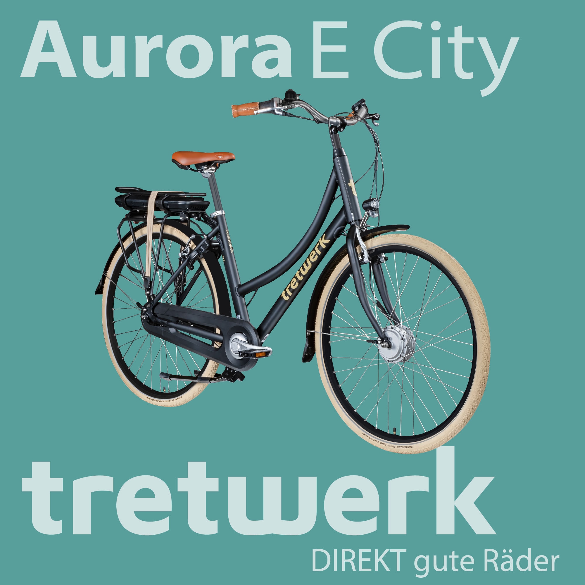 Tretwerk E-Bike »Aurora«, 7 Gang, Frontmotor 250 W