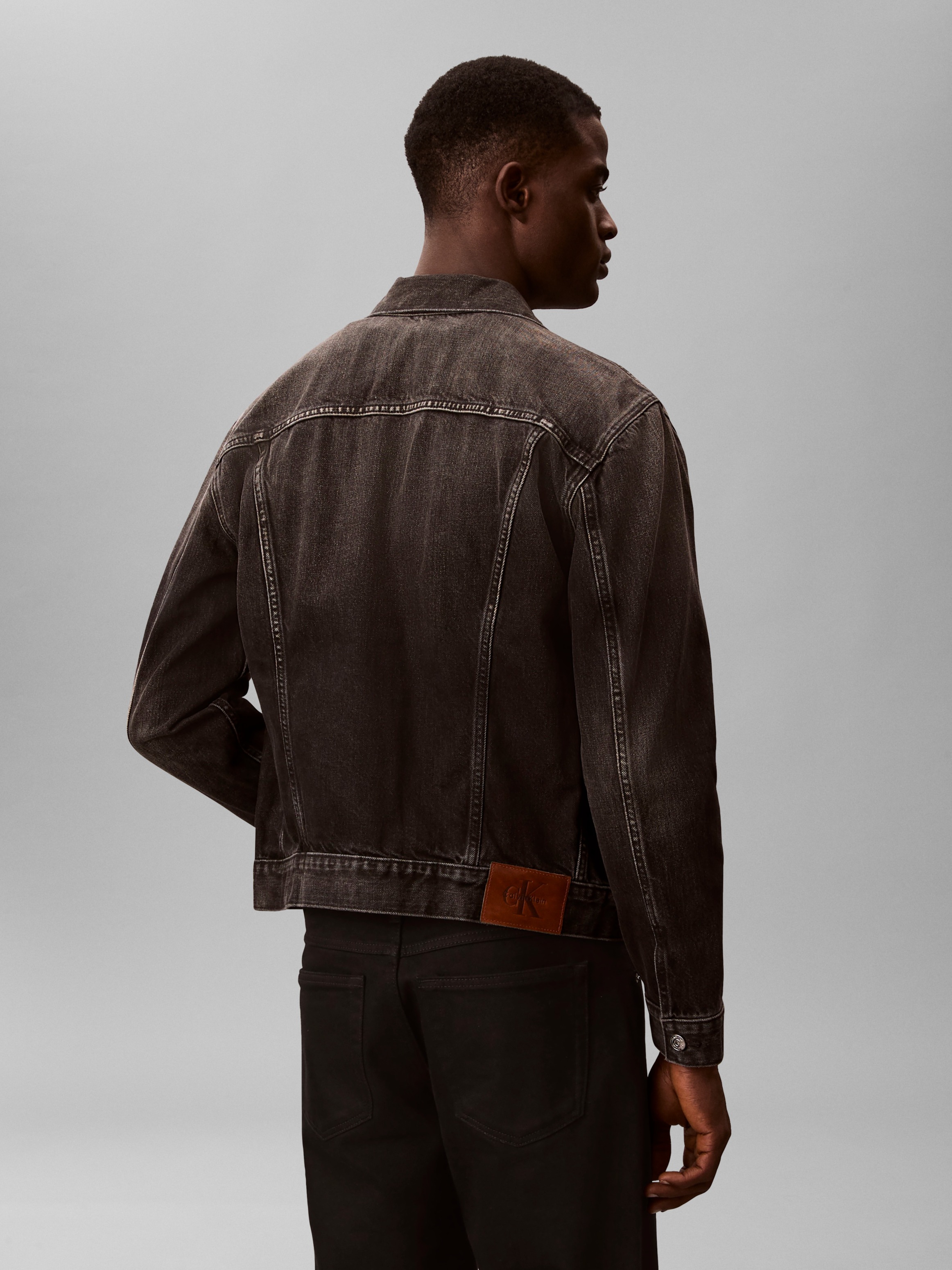 Calvin Klein Jeans Jeansjacke ohne Kapuze Regular fit mit Rundhalsausschnit günstig online kaufen