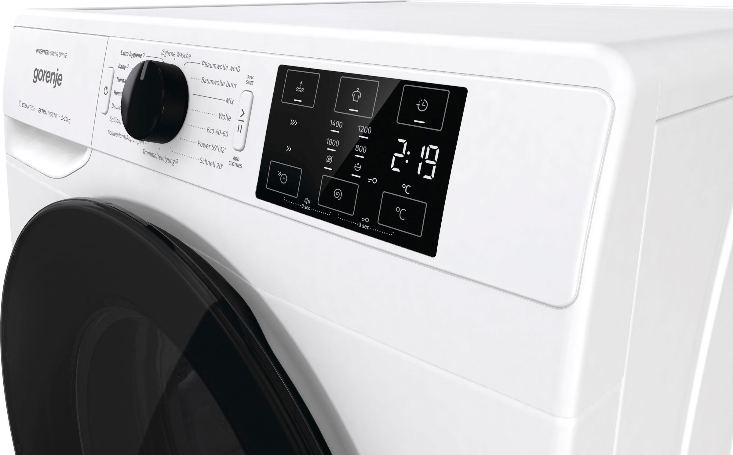 GORENJE Waschmaschine »W2NEI 14 APS«, W2NEI 14 APS, 10 kg, 1400 U/min auf  Rechnung | BAUR