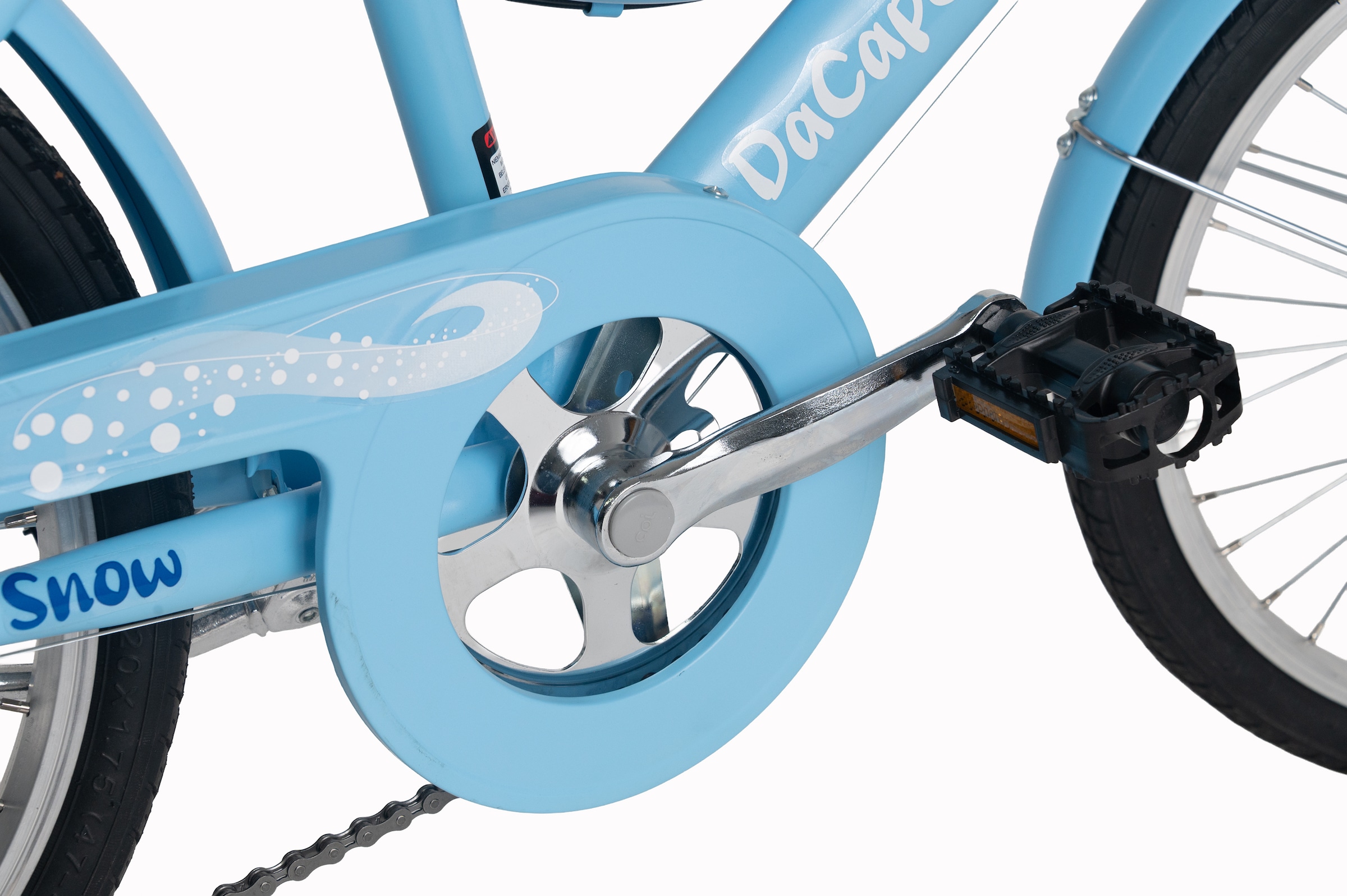 Dacapo Kinderfahrrad »DaCapo Kinderfahrrad 20'' Snow 6 Gänge« 6 Gang Shimano Tourney Schaltwerk Kettenschaltung