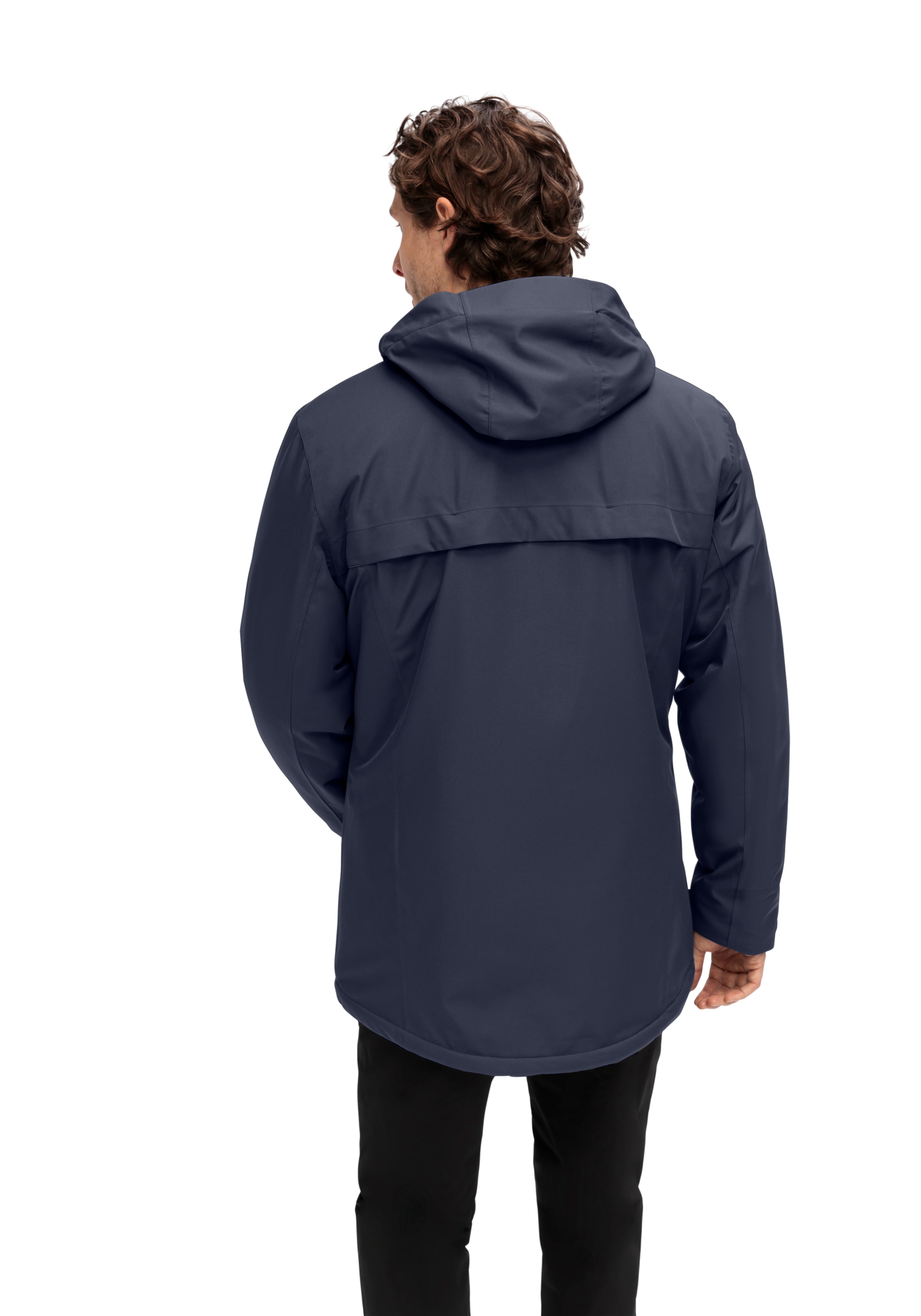 Maier Sports Winterjacke »Peyor long« warme Herren Regenjacke, wattierter Parka, wasserdicht + atmungsaktiv