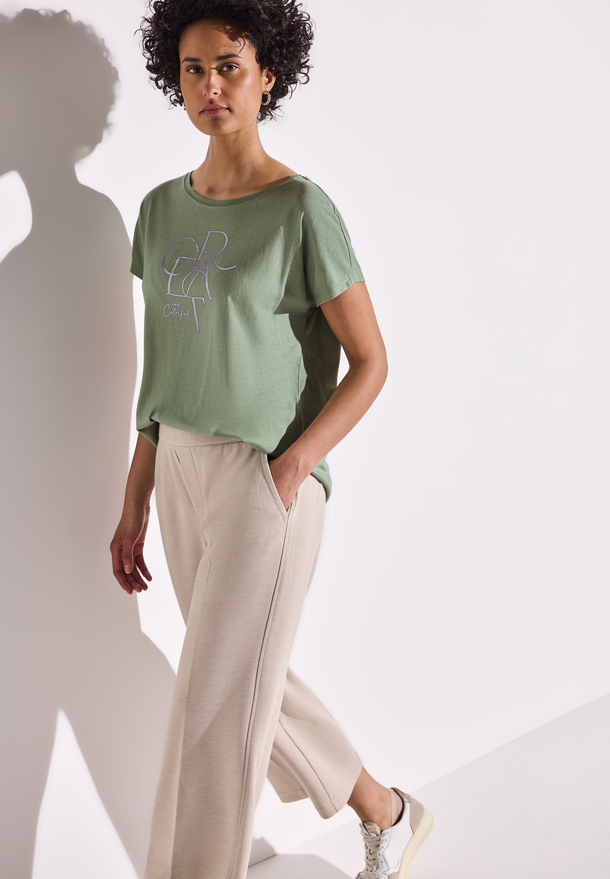 STREET ONE T-Shirt im soften Baumwoll-Mix