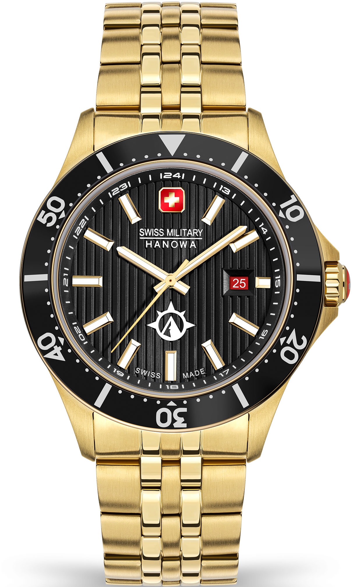 Quarzuhr »FLAGSHIP X, SMWGH2100610«, Armbanduhr, Herrenuhr, Schweizer Uhr, Datum,...