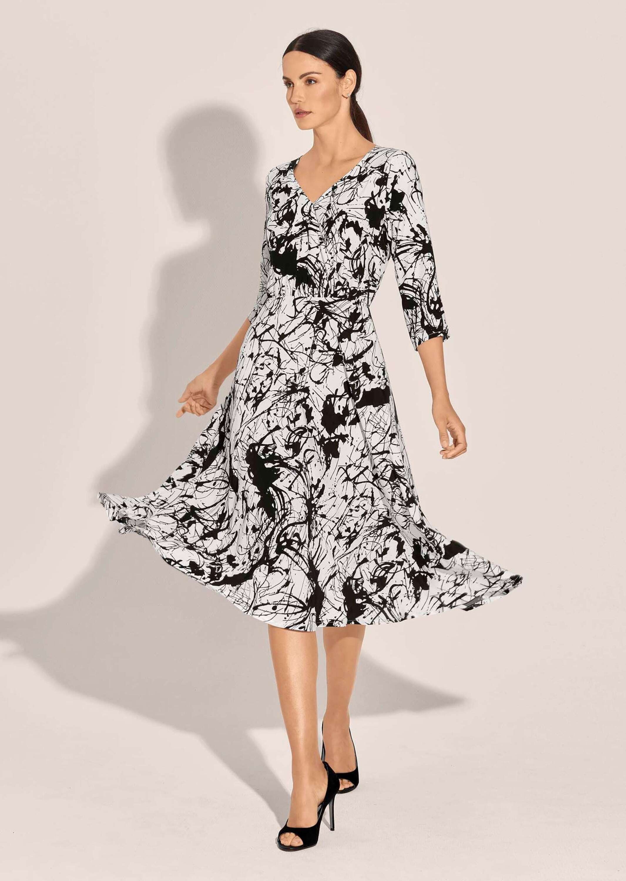 Thumbnail - MADELEINE Midikleid "Kleid Kleid mit Unikat-Druck"