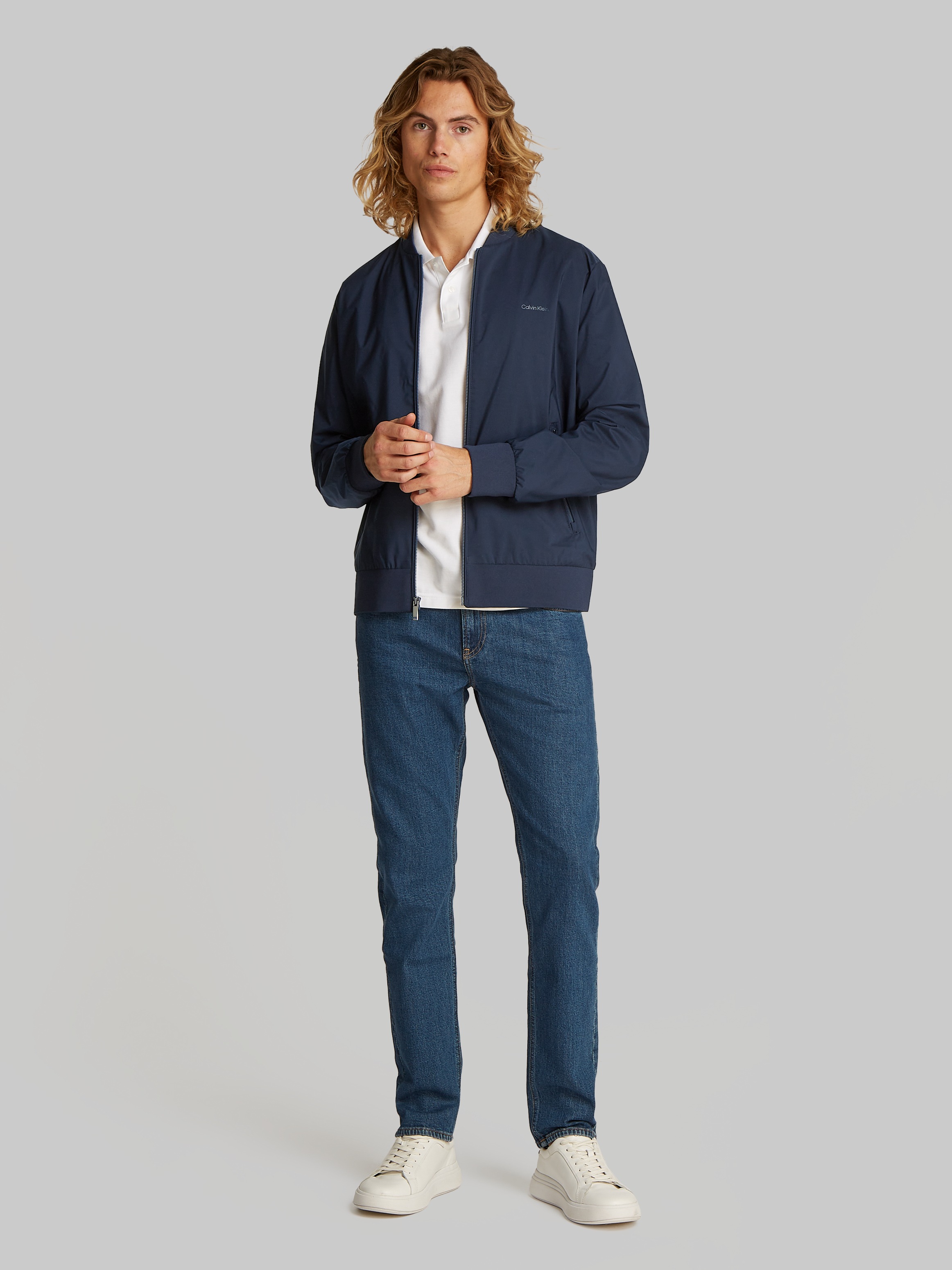 Thumbnail - Calvin Klein Bomberjacke "MATTE BOMBER" ohne Kapuze Regular fit, mit Rundhalsausschnitt