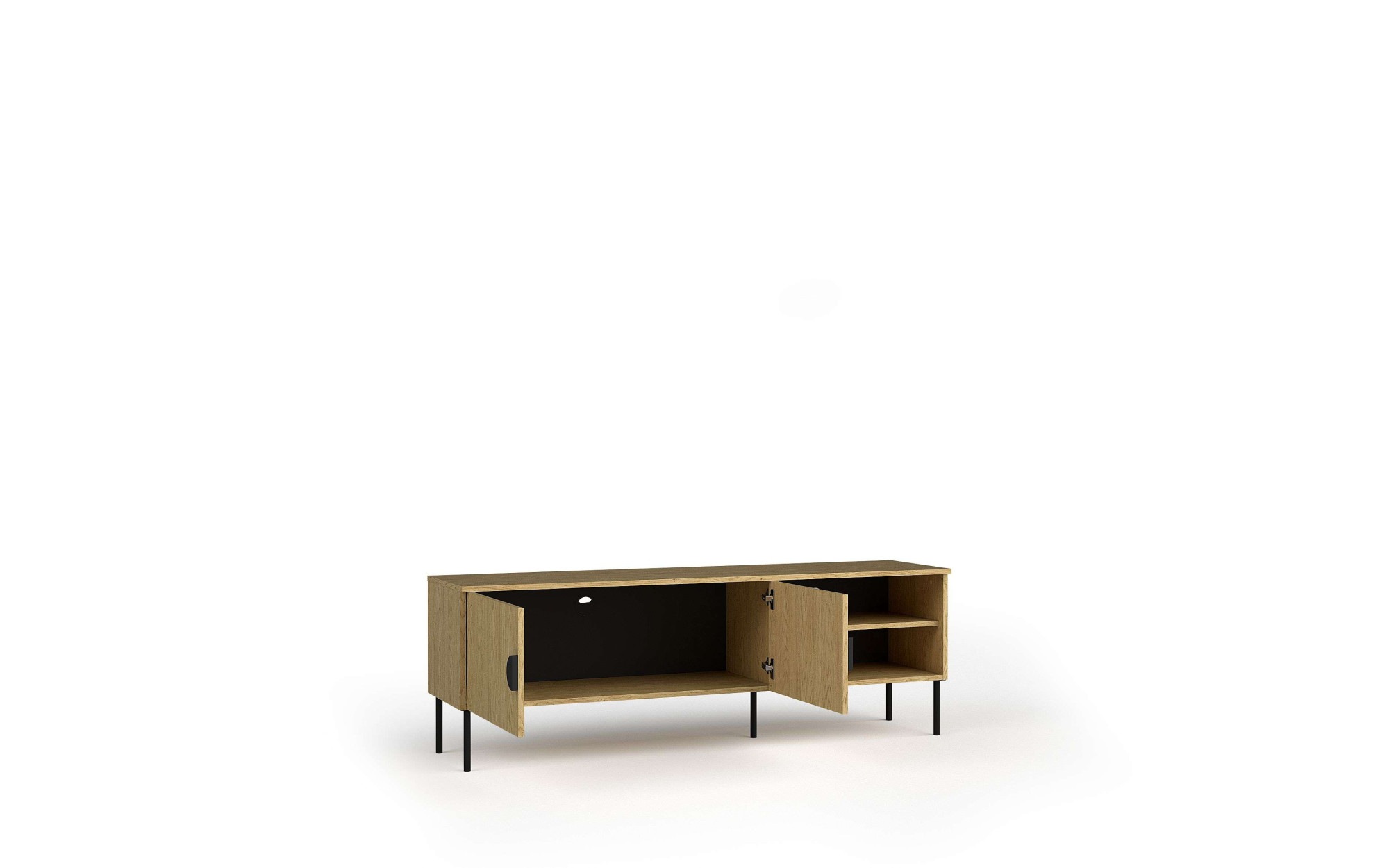 Leonique Lowboard "BELLOT TV-Schrank mit 2 Türen, Maße B/T/H: 160/40/53,6 c günstig online kaufen