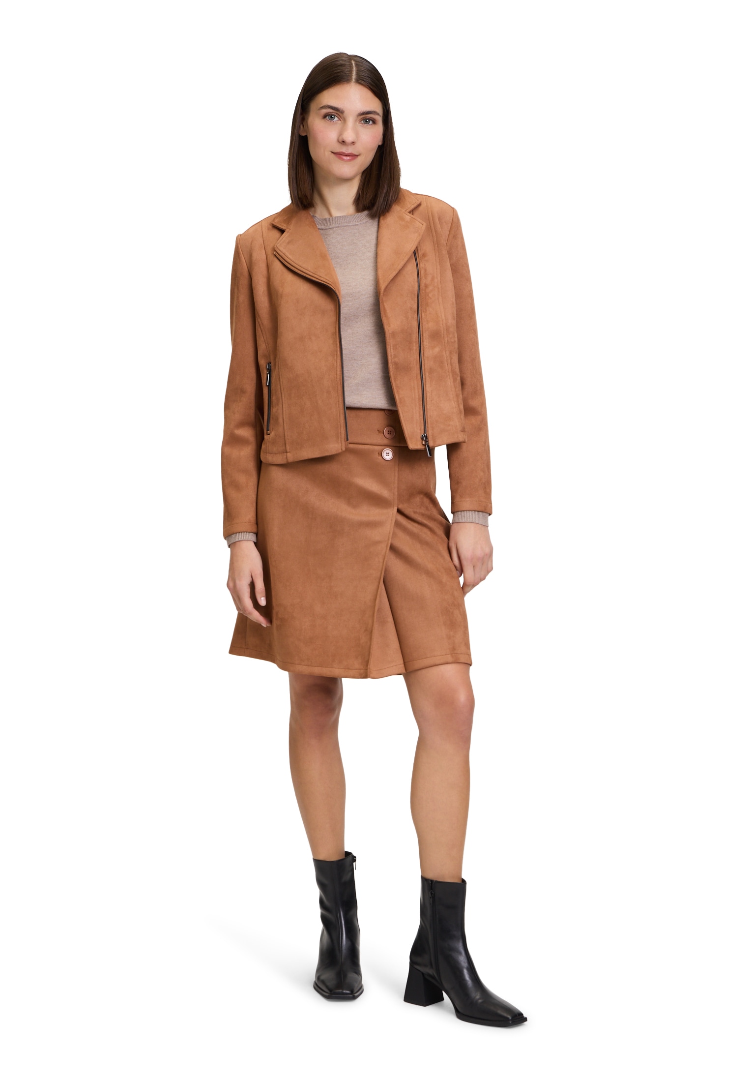 Betty Barclay Jackenblazer »Betty Barclay Bikerjacke mit Reißverschluss«, Form