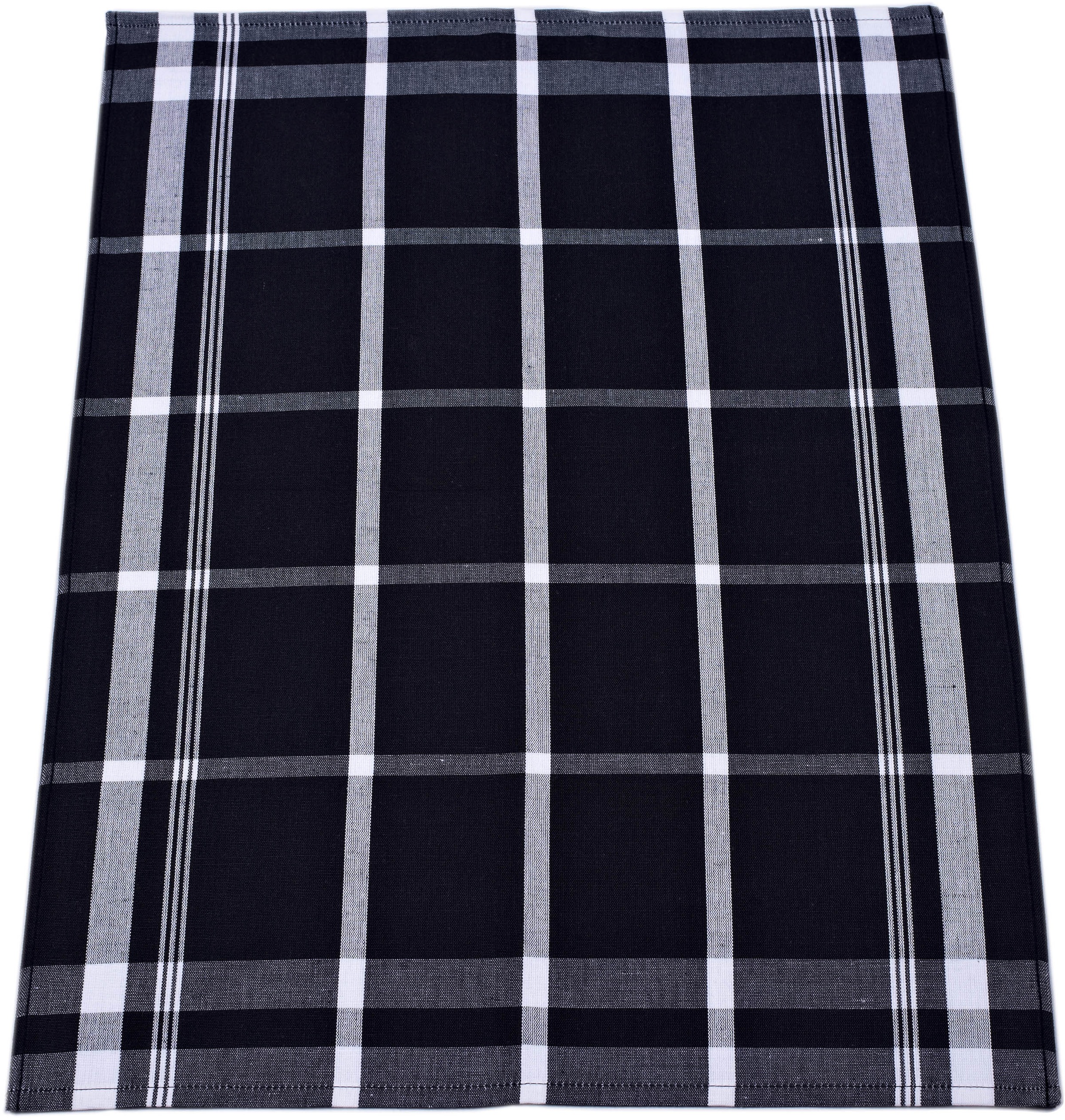 ROSS Geschirrtuch "Exclusiv" Blockkaro, 50% Baumwolle, 50% Leinen, 50x70 cm günstig online kaufen