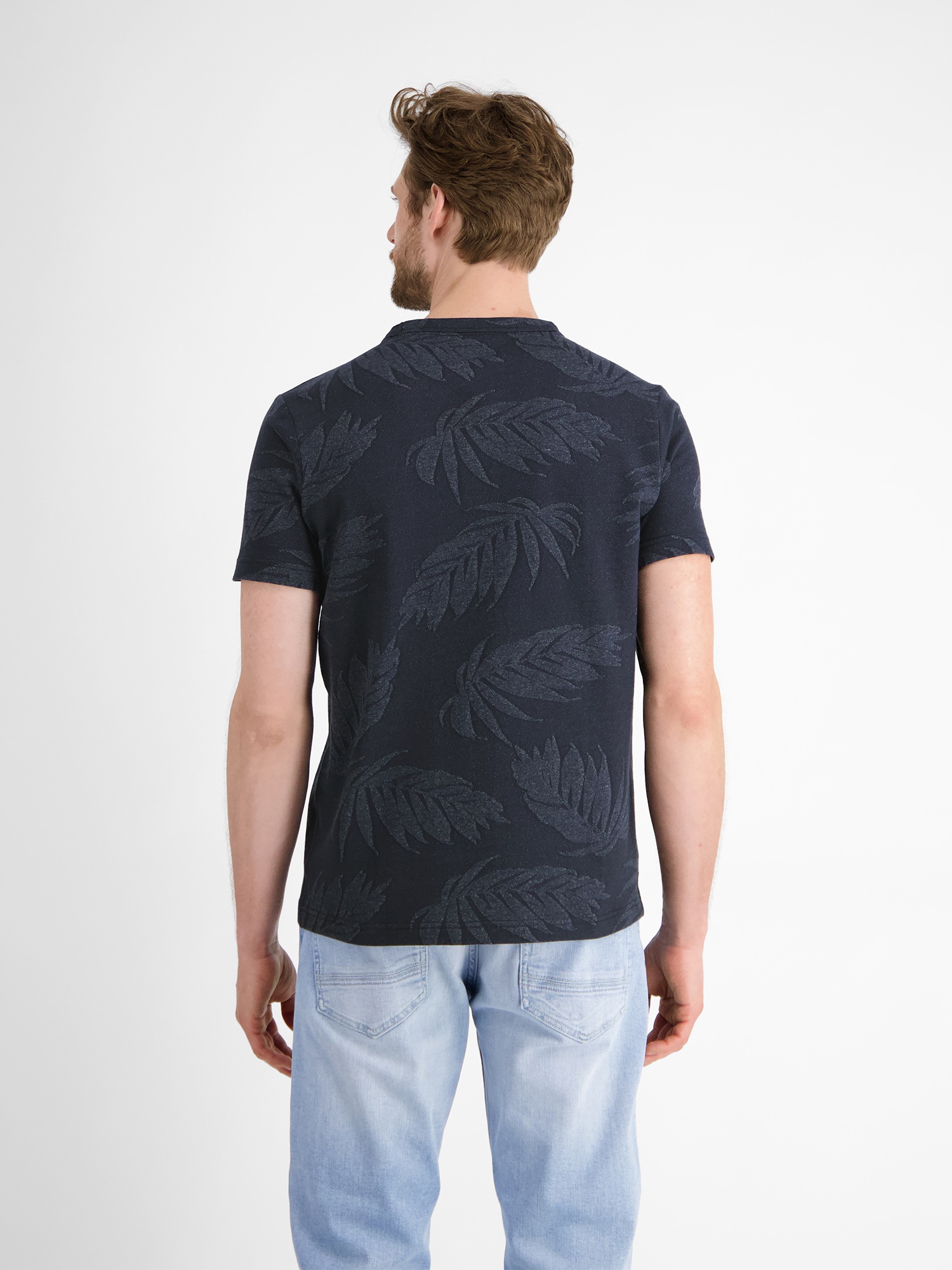 LERROS T-Shirt "Jacquard T-Shirt für Herren" günstig online kaufen