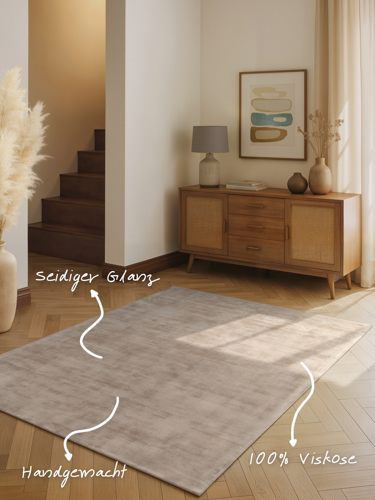 Vikosa Teppich Jane Beige 160x230cm 2