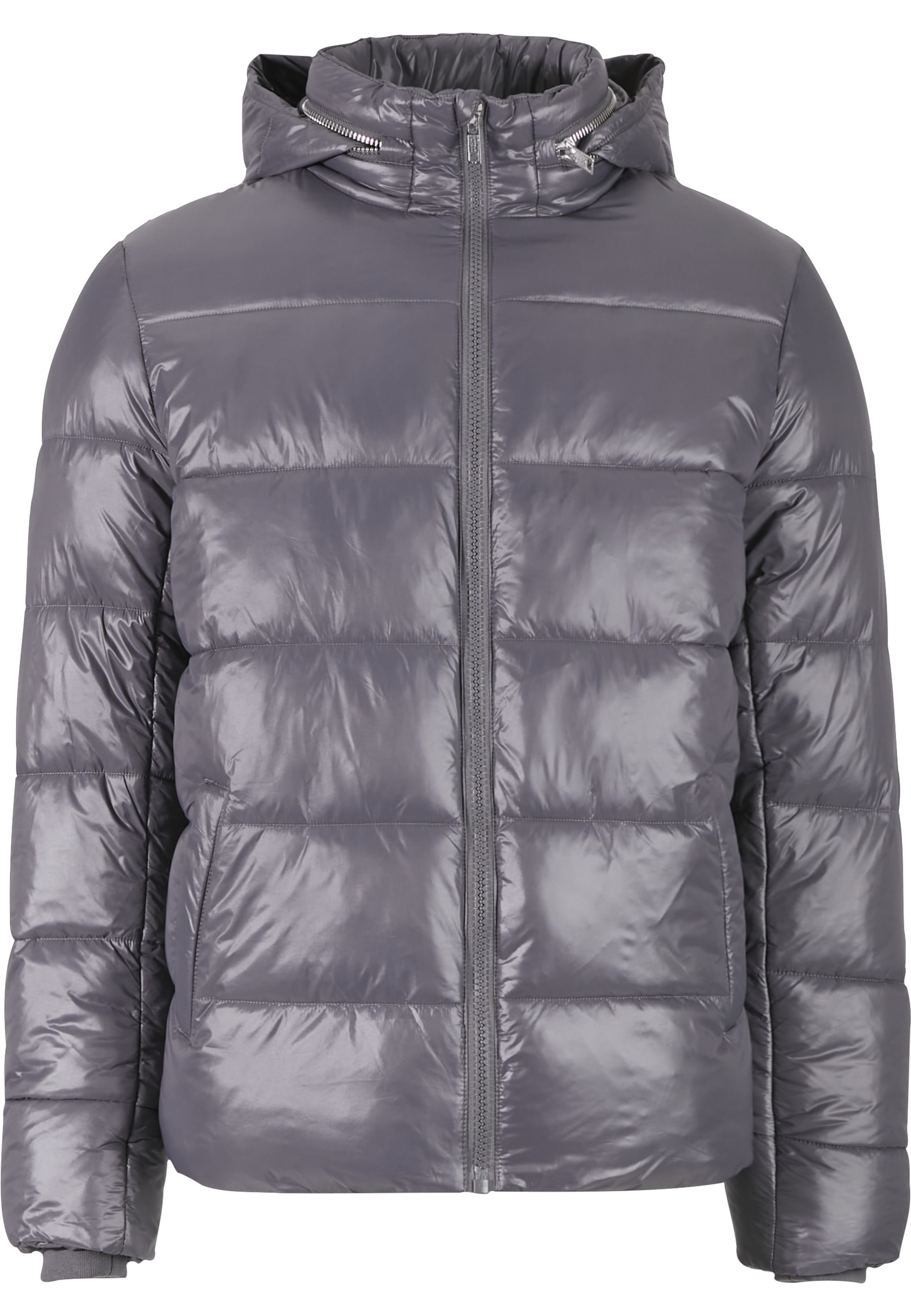 URBAN CLASSICS Winterjacke »Urban Classics Recycled Zip neck Puffer Jacket« 1 Stk. tlg. ohne Kapuze
