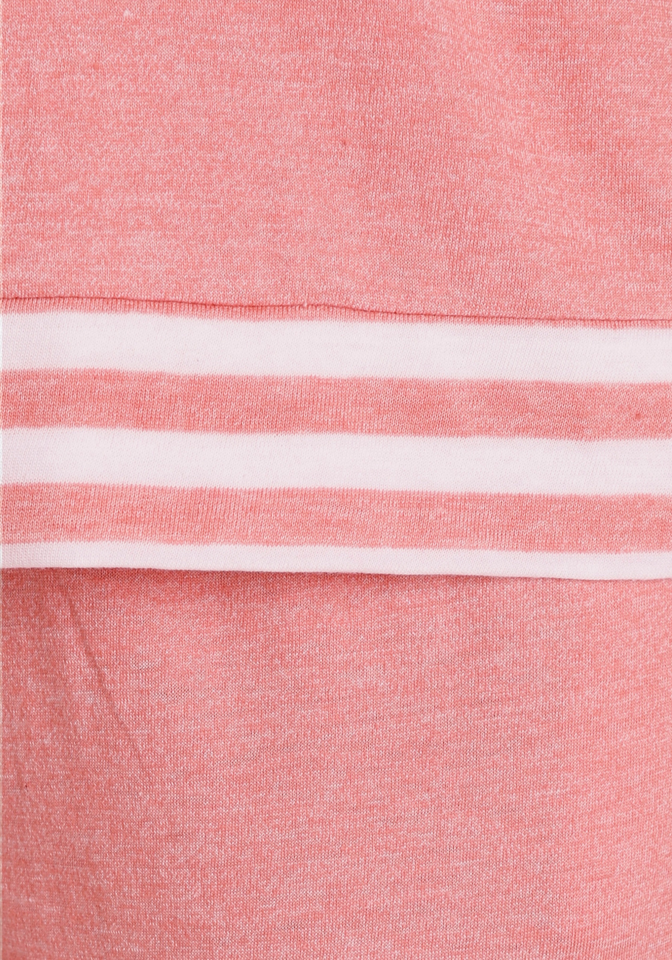 Vivance Dreams Pyjama, (2 tlg.), mit gestreiften Bündchen