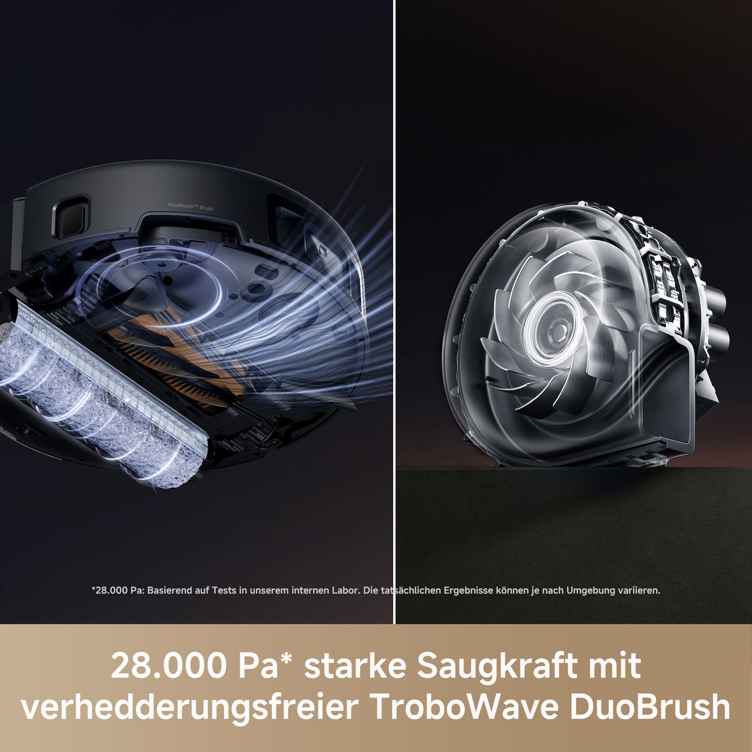 Mova Saugroboter »mit Wischfunktion Z60 Ultra Roller Complete«, Warmwasser-Wischsystem, Rollenmopp, überwindet Hindernisse, 28.000 Pa
