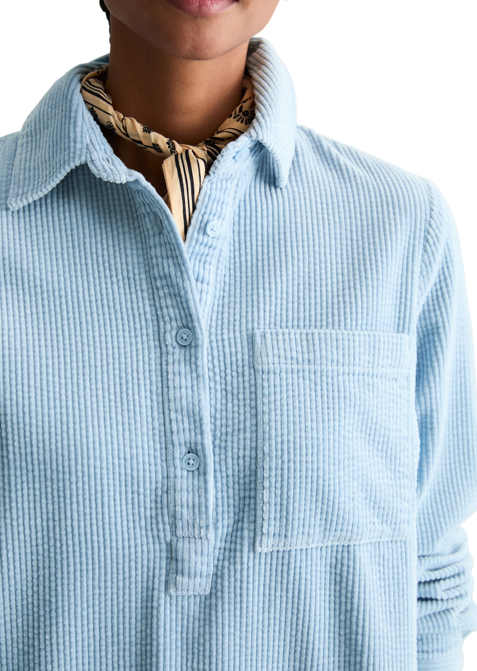 Marc O'Polo DENIM Hemdblusenkleid »mit lässiger Bubble-Struktur«