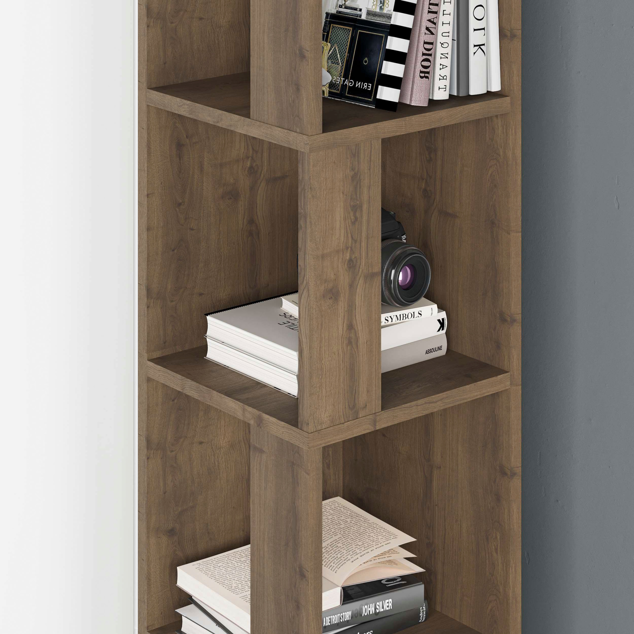Decortie Bücherregal »Piano Bücherregal«, (Packung), Leichte Montage, Lagerung, Platzsparend