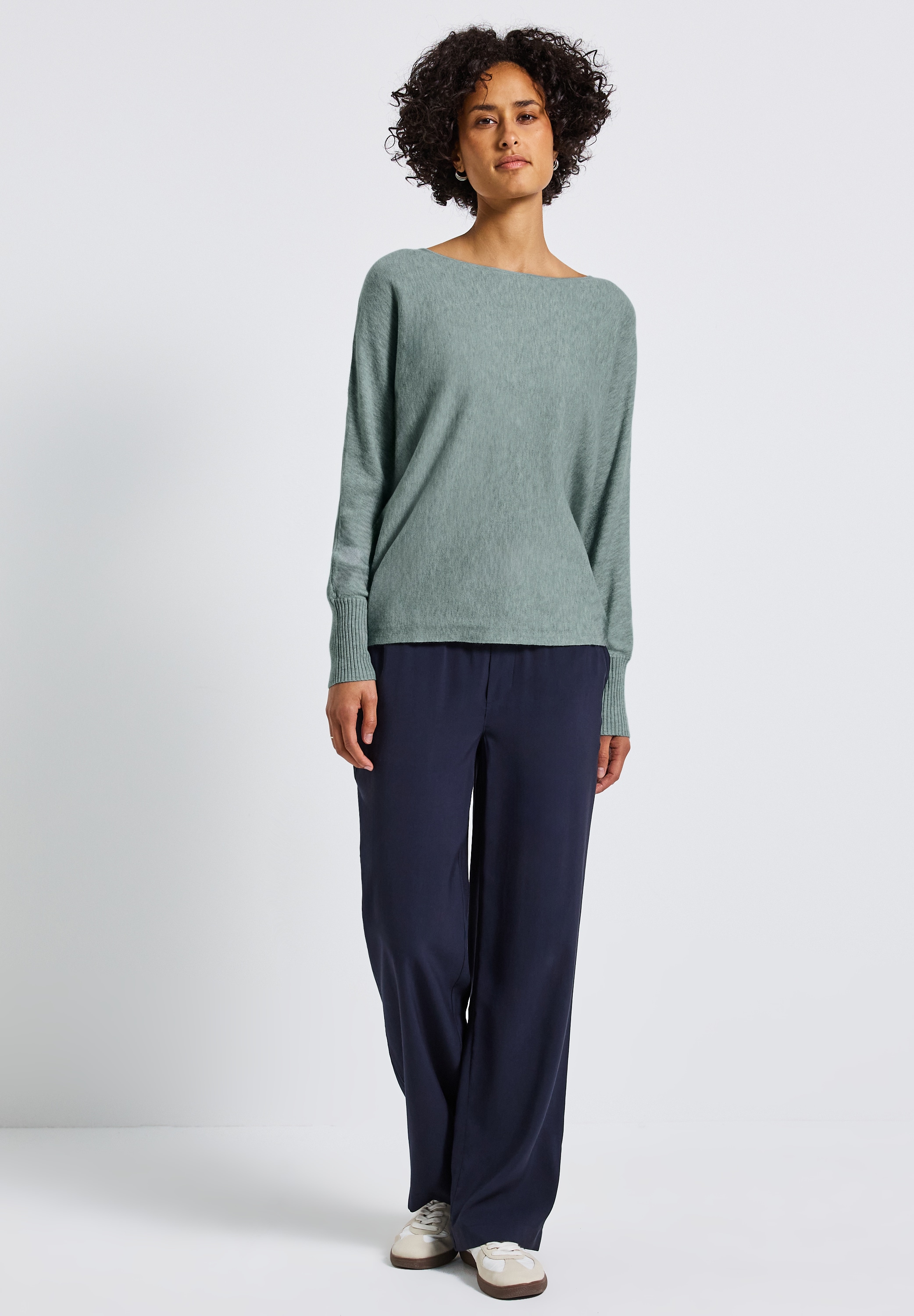 STREET ONE Strickpullover, mit U-Boot-Ausschnitt