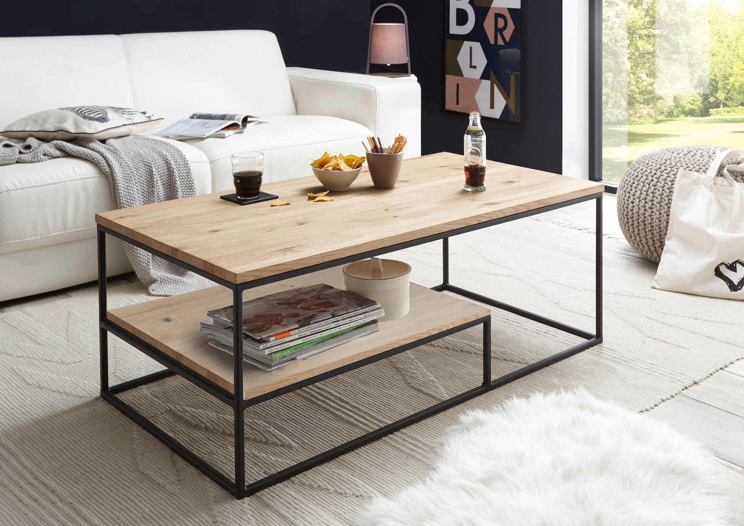 Stolkom Couchtisch »Thore 2«, Eiche Massiv, Tisch FSC®-Zertifiziert