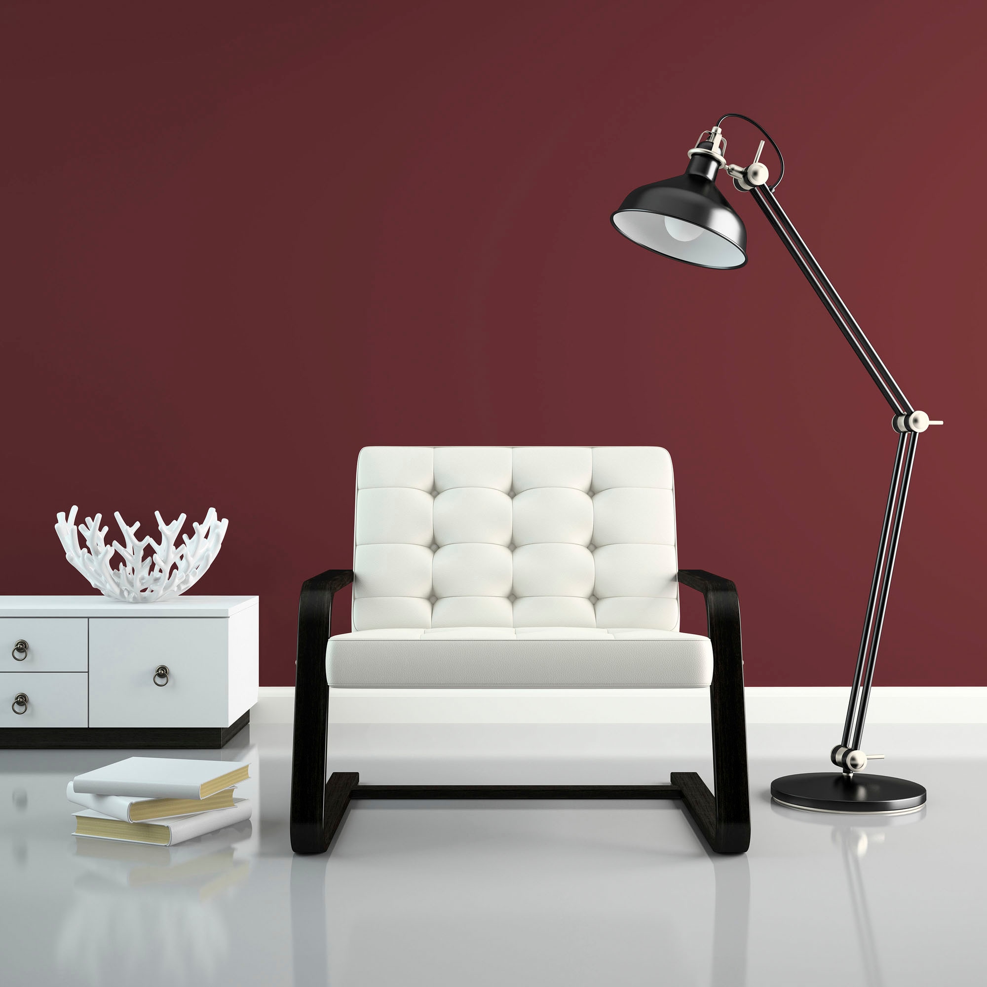 A.S. Création Wandfarbe »Premium Innenwandfarbe PURO Tuchmatt varied red« ideal für Wohnzimmer, Schlafzimmer, Flur und Küche, Farbwelt Rot