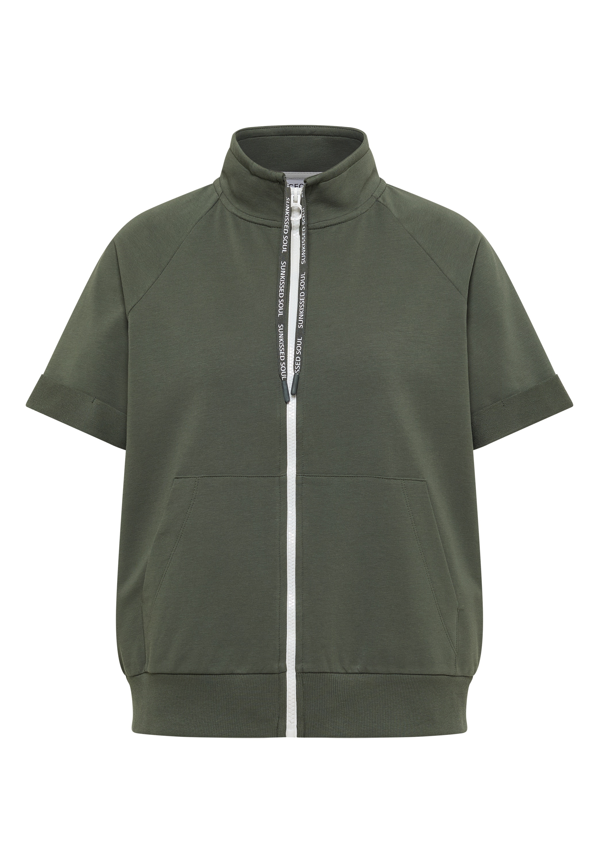 Cecil Sweatjacke mit Stehkragen
