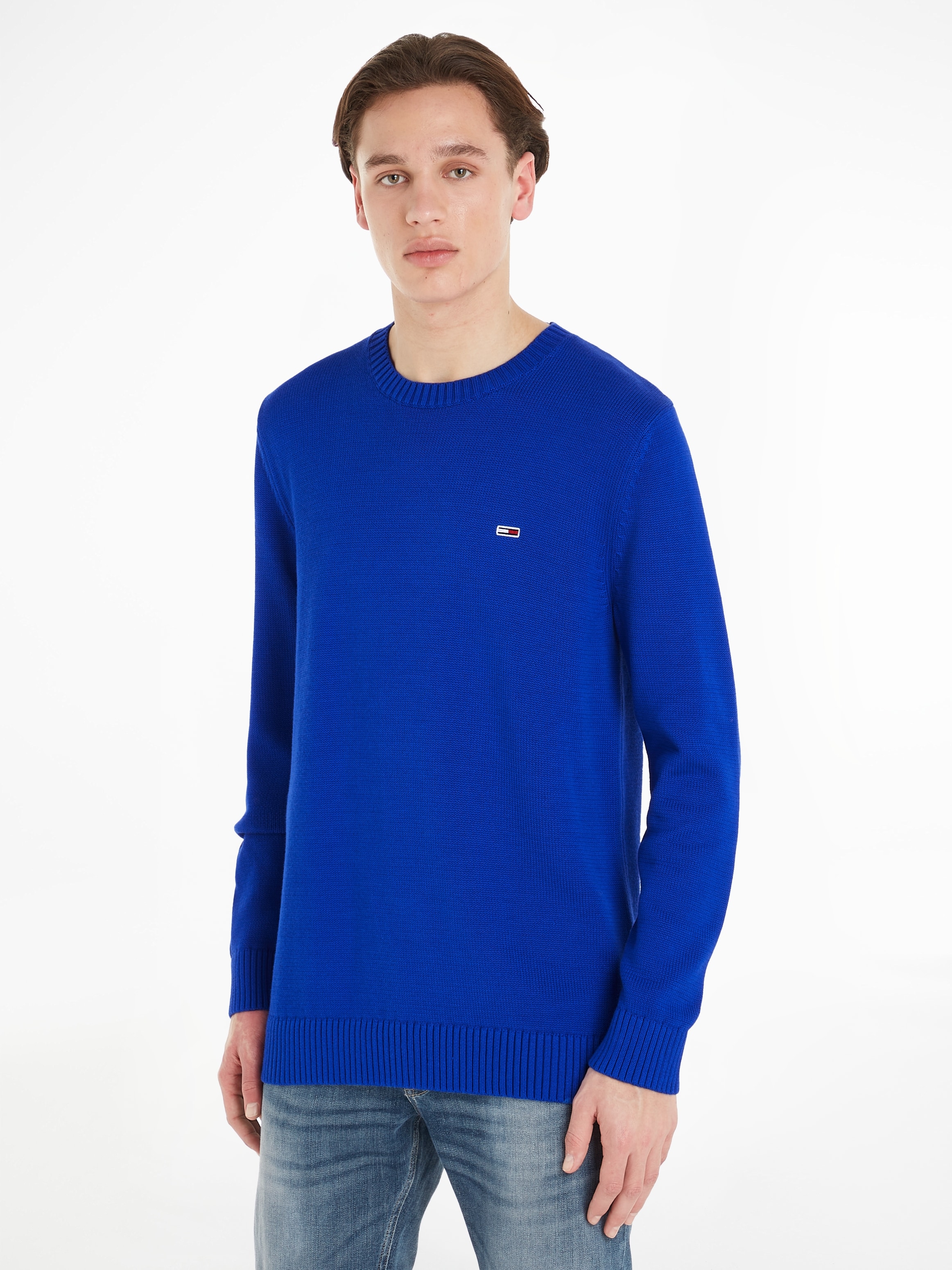 Tommy Jeans Strickpullover "TJM ESSENTIAL CREW NECK SWEATER" günstig online kaufen