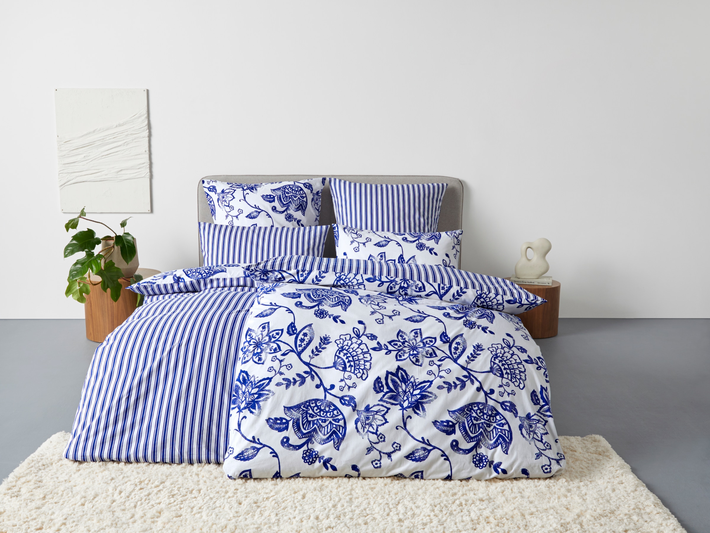 andas Bettwäsche "Nordby" 2 tlg. Bettwäsche aus Baumwolle, skandinavisches günstig online kaufen