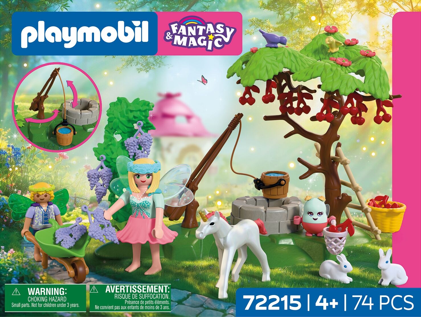 Playmobil® Konstruktions-Spielset »Feengarten mit Einhornfohlen (72215), Fantasy & Magic« Made in Europe