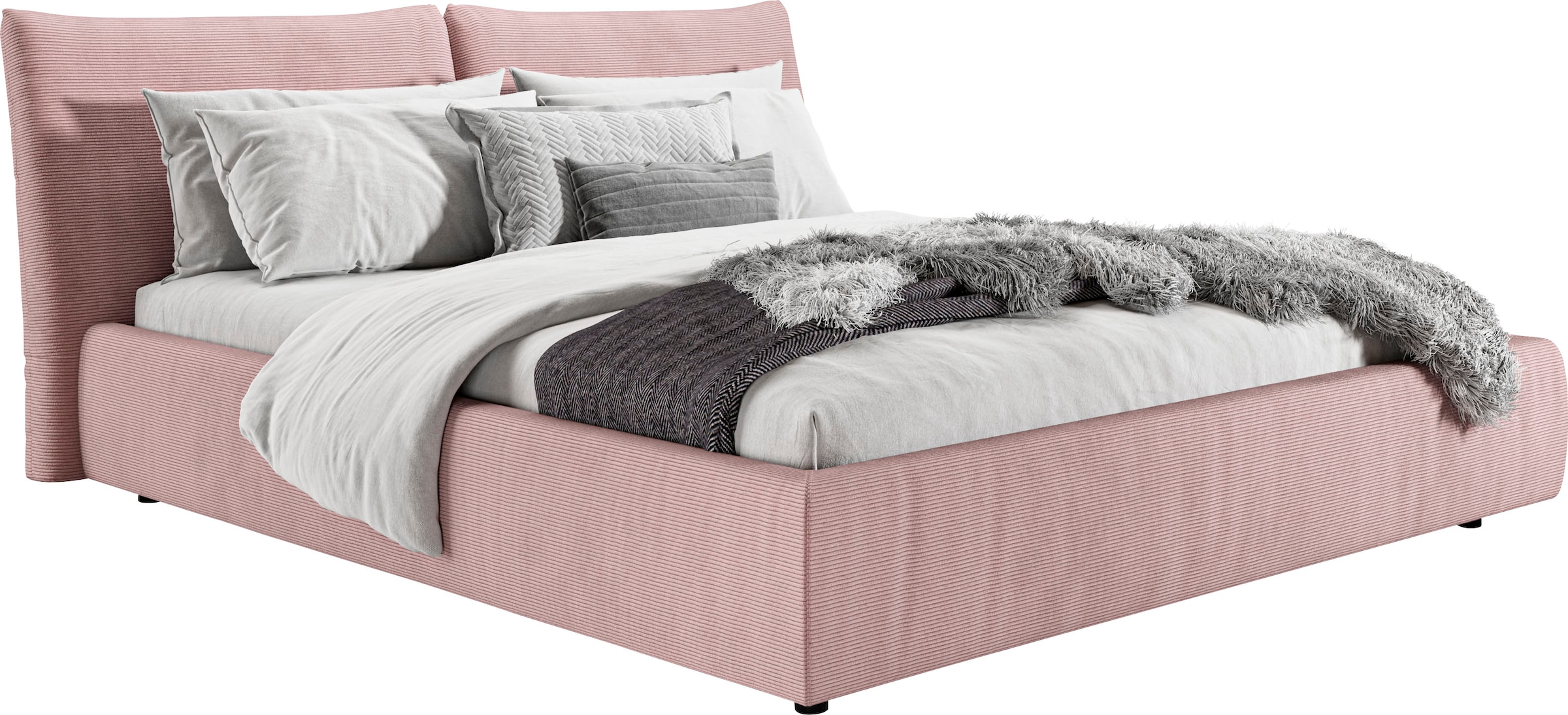 PLACES OF STYLE Polsterbett "Priora in 4 Breiten bis 200cm" auch in NaturLE günstig online kaufen