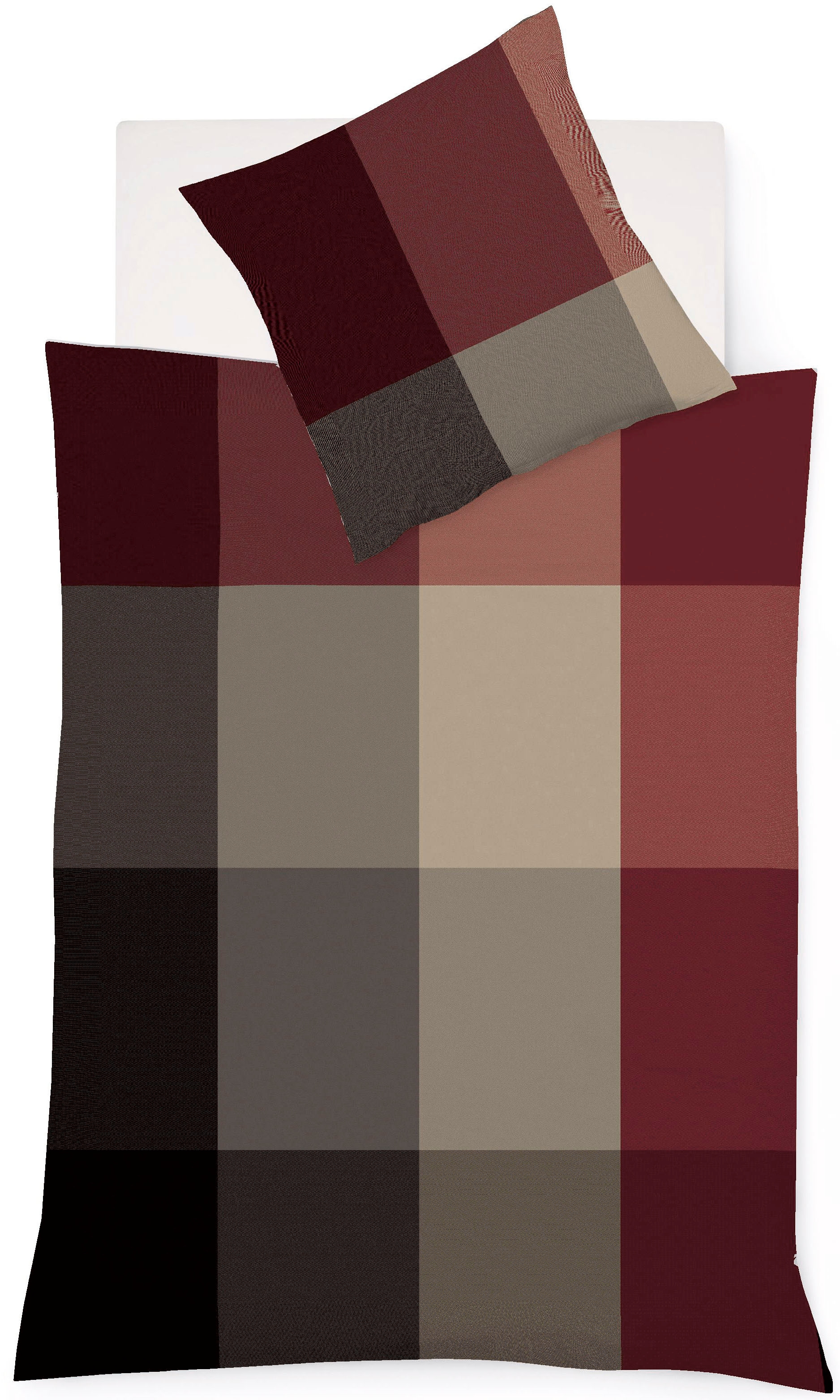 fleuresse Bettwäsche "Lech 4386" 3 Stk. Edelflanell, Baumwolle, in Gr. 135x200, 155x220, 200x200cm