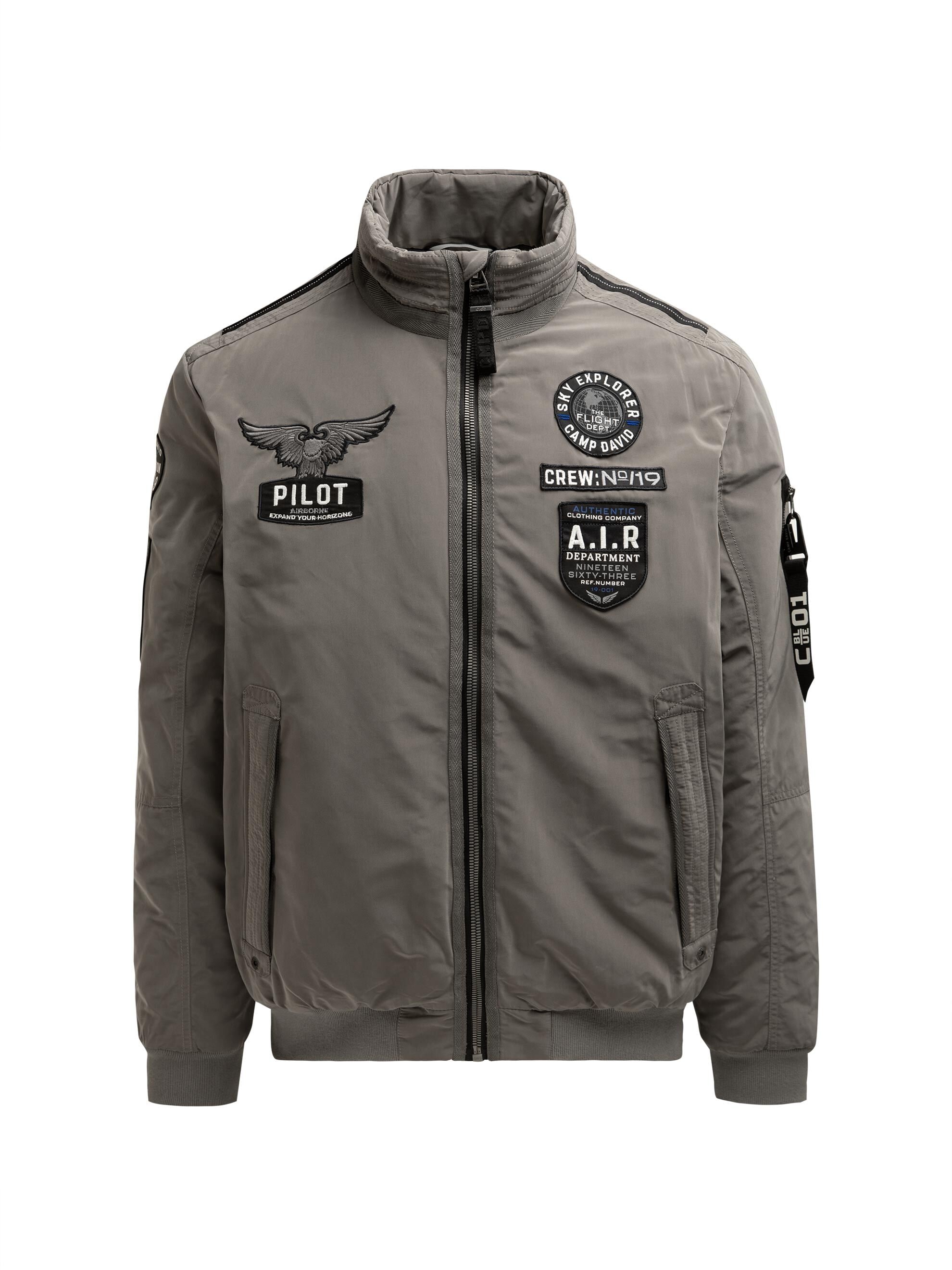 CAMP DAVID Winterjacke ohne Kapuze mit Ärmeltasche
