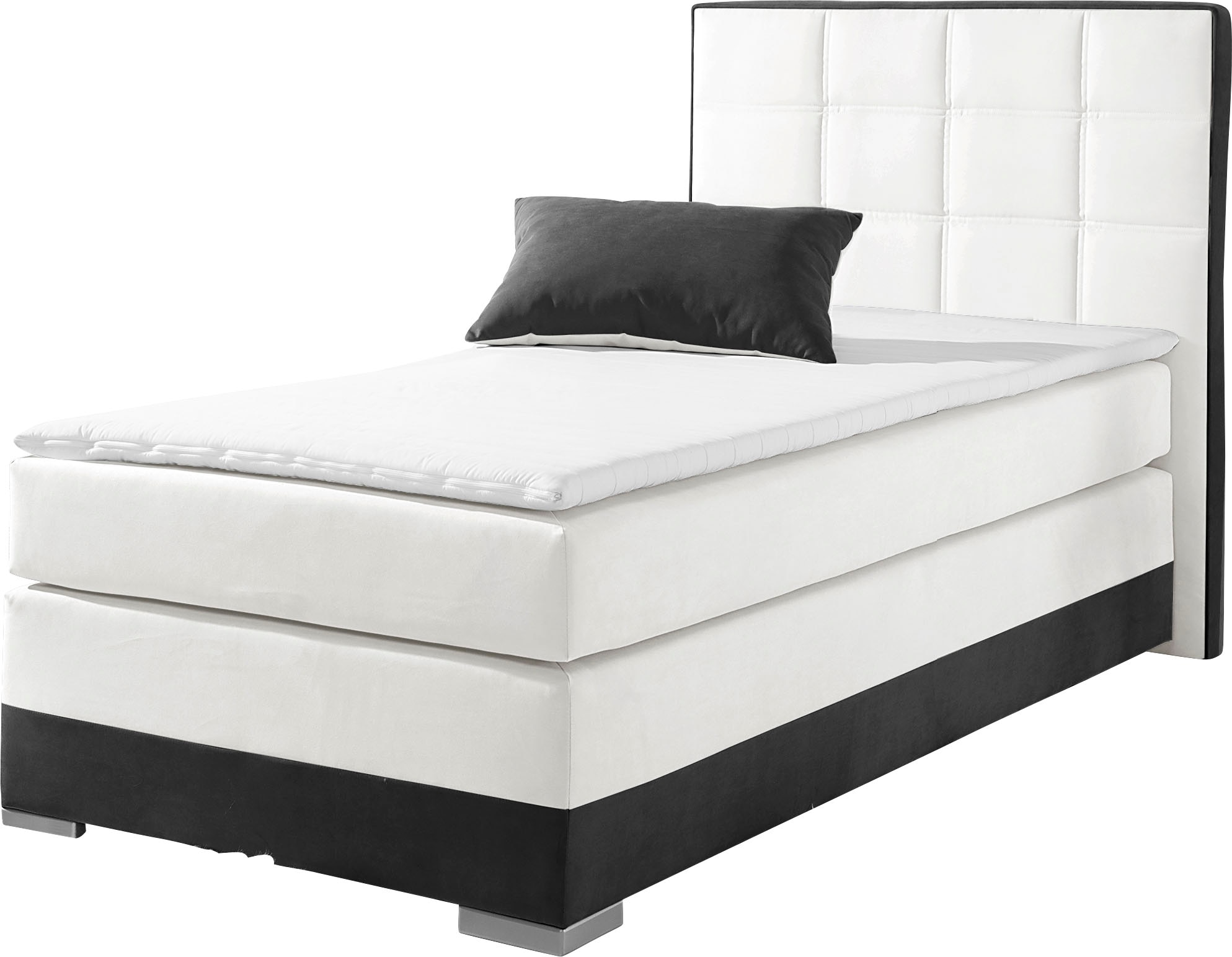 INOSIGN Boxspringbett, inklusive Topper und Wendekissen