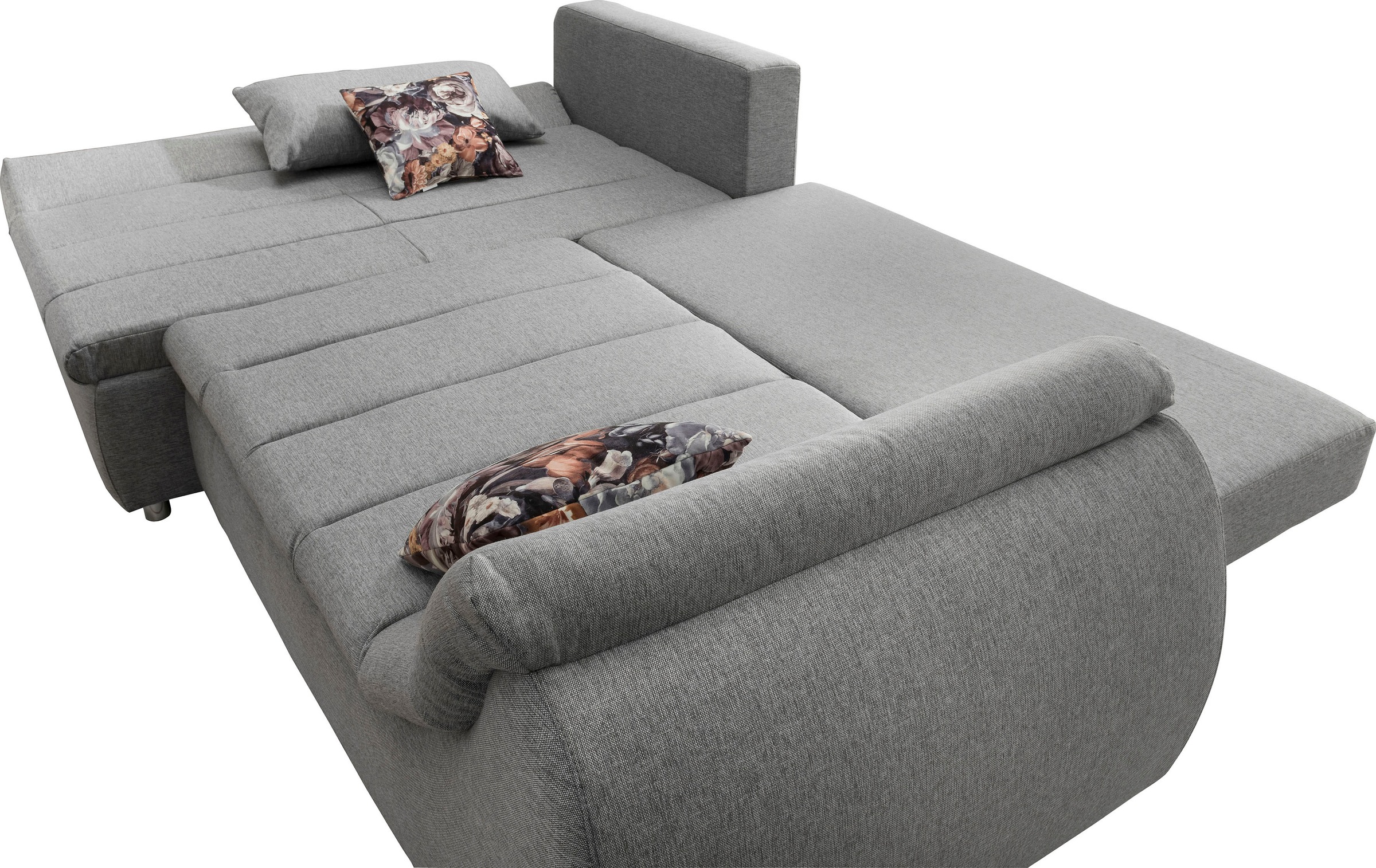INOSIGN Ecksofa »Imola elegant und modern, aktuelle Steppung im Sitz, bequem, L-Form«, auch mit Bettfunktion und Bettkasten