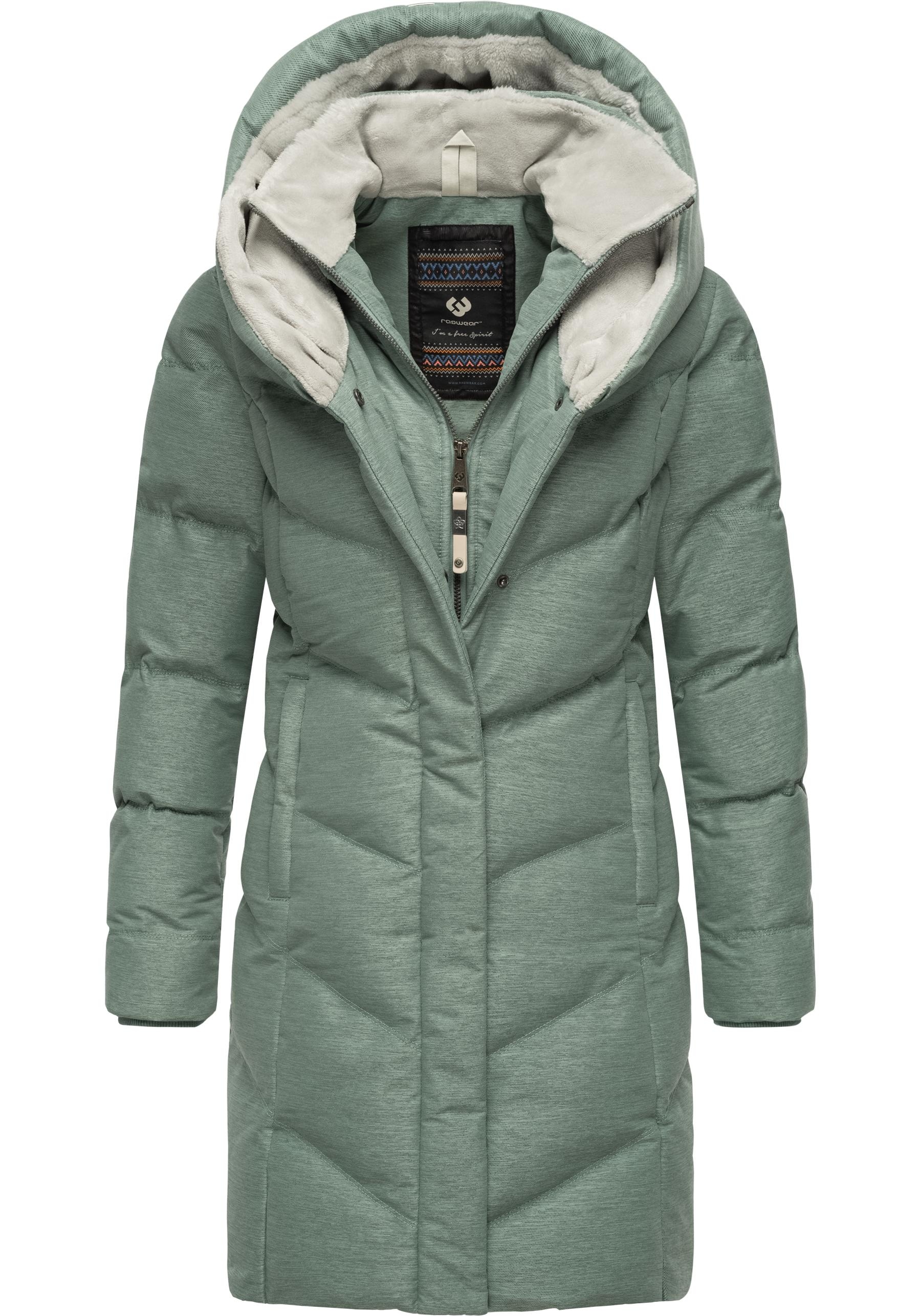 Ragwear Steppmantel "Natalka Cosy" wasserdichter Mantel mit flauschigem Kun günstig online kaufen