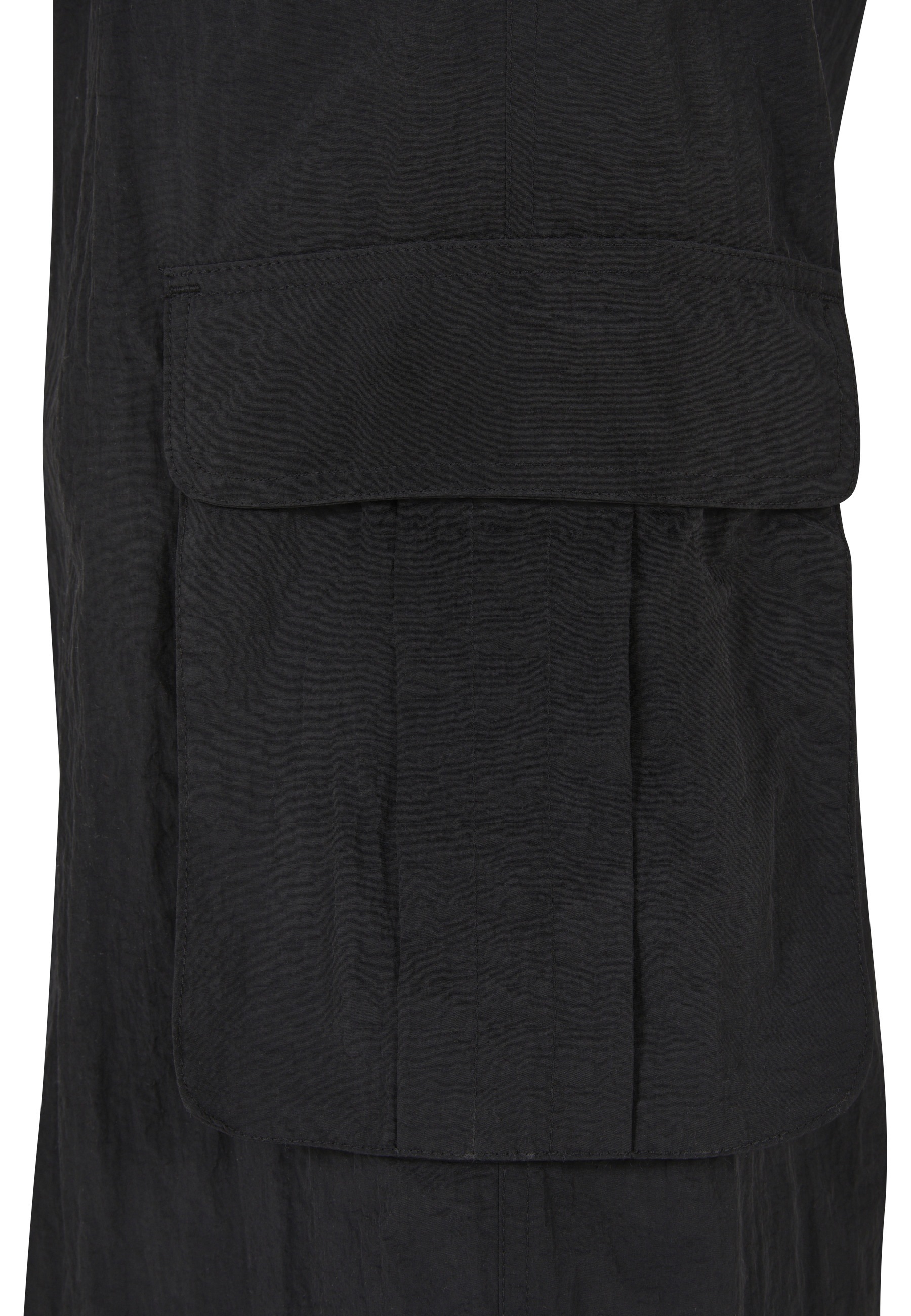Urban Classics Ladies Wide Crinkle Nylon Cargo Pants Black 4XL 3
