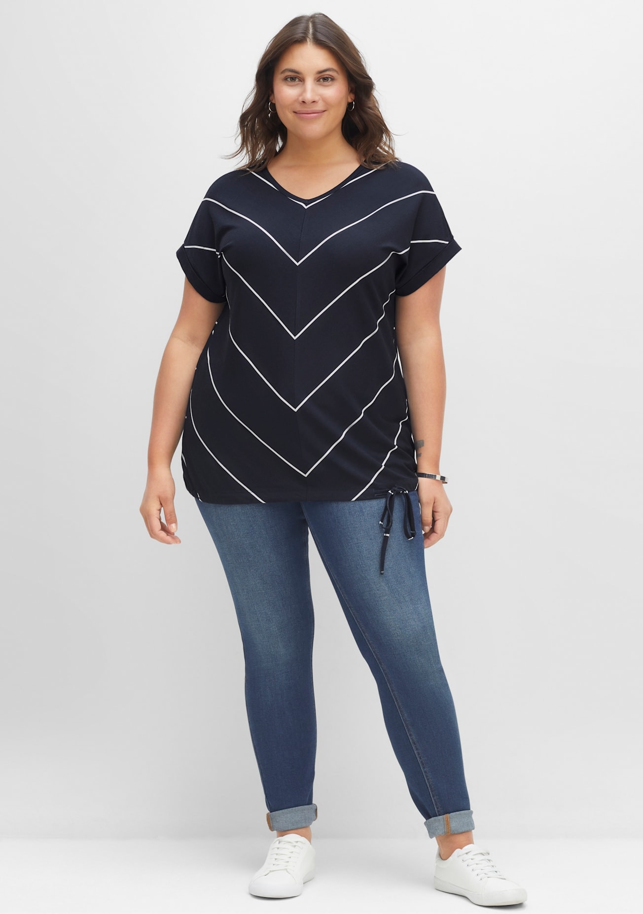 Sheego Kurzarmshirt "T-Shirt", 1 Stk. günstig online kaufen