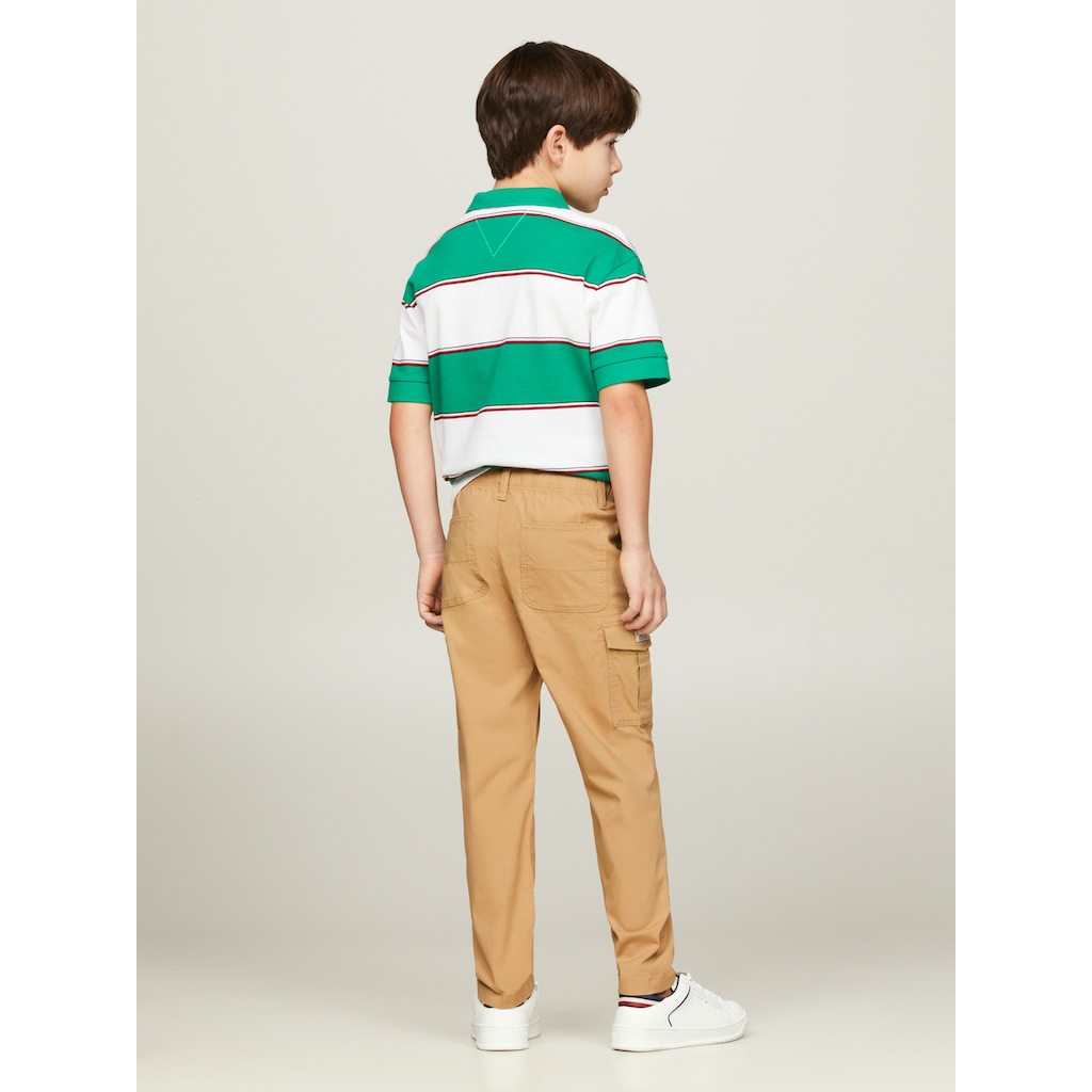 Tommy Hilfiger Webhose »CARGO WOVEN PANTS«, Kinder bis 16 Jahre, Cargotaschen, elastischer Taillenbund