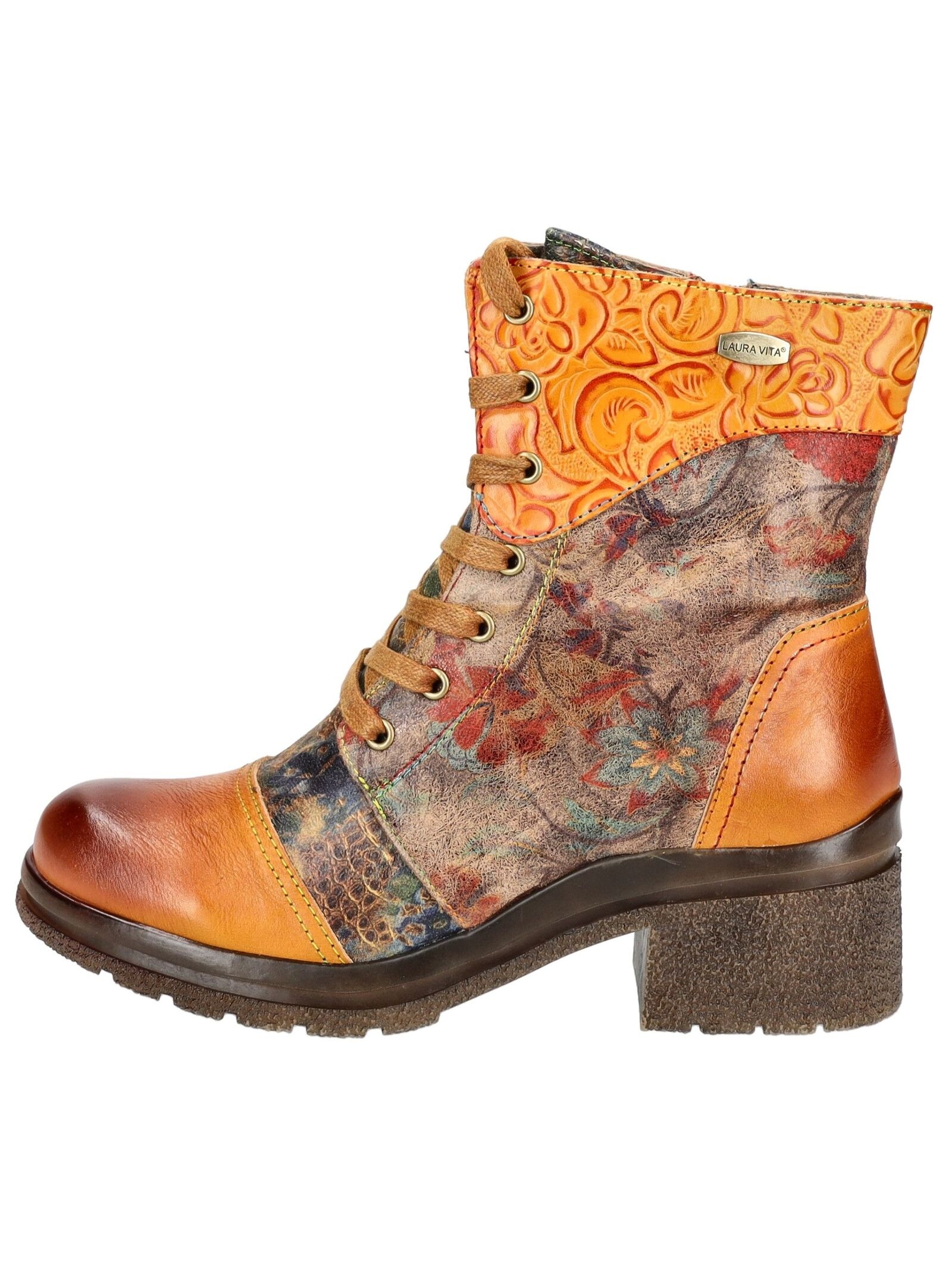 LAURA VITA Schnürstiefelette "LAURA VITA Stiefelette Leder/Textil" günstig online kaufen