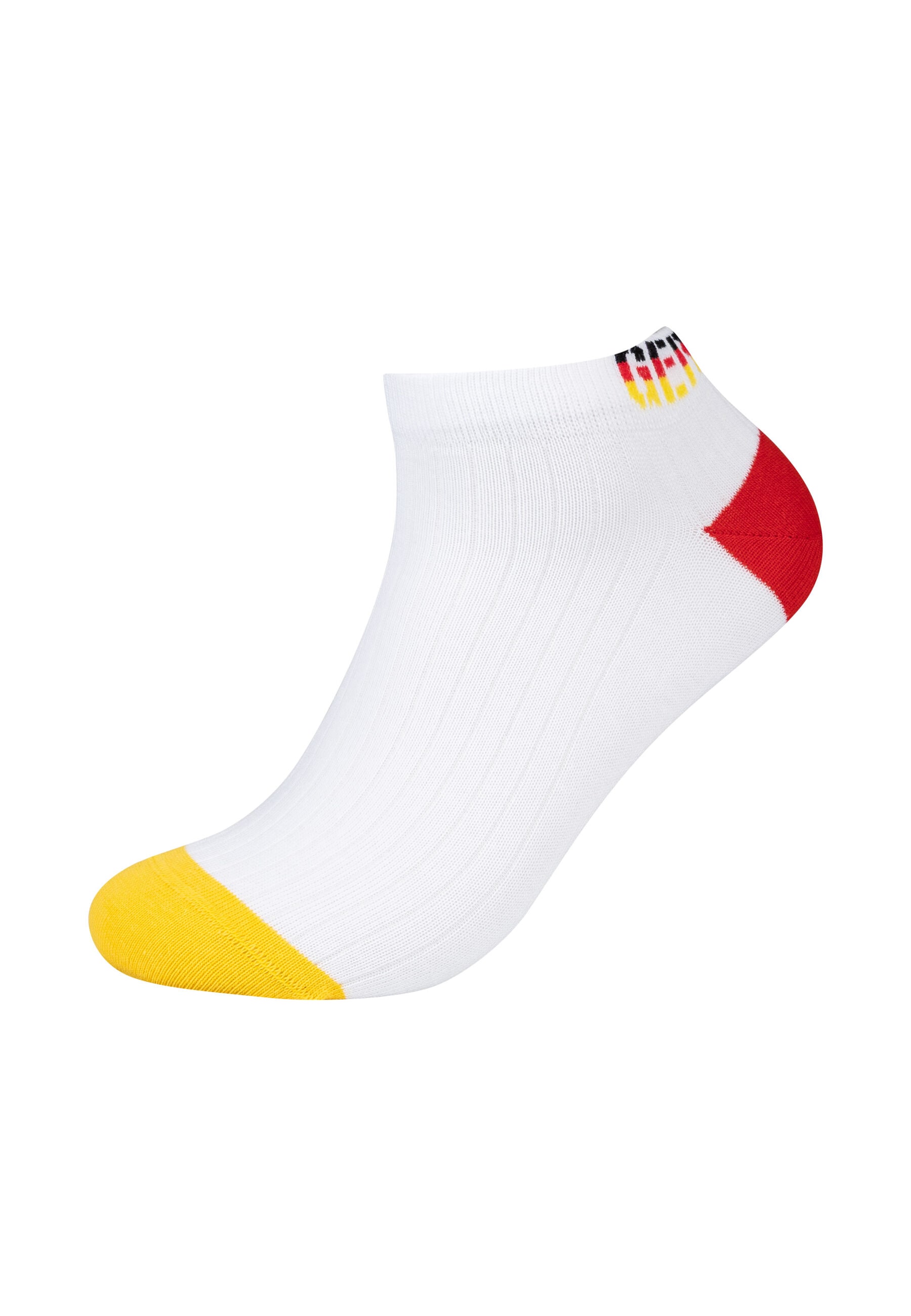 Camano Sneakersocken »4er Pack« 4er Pack Sportliches Design zur Fußballmeisterschaft
