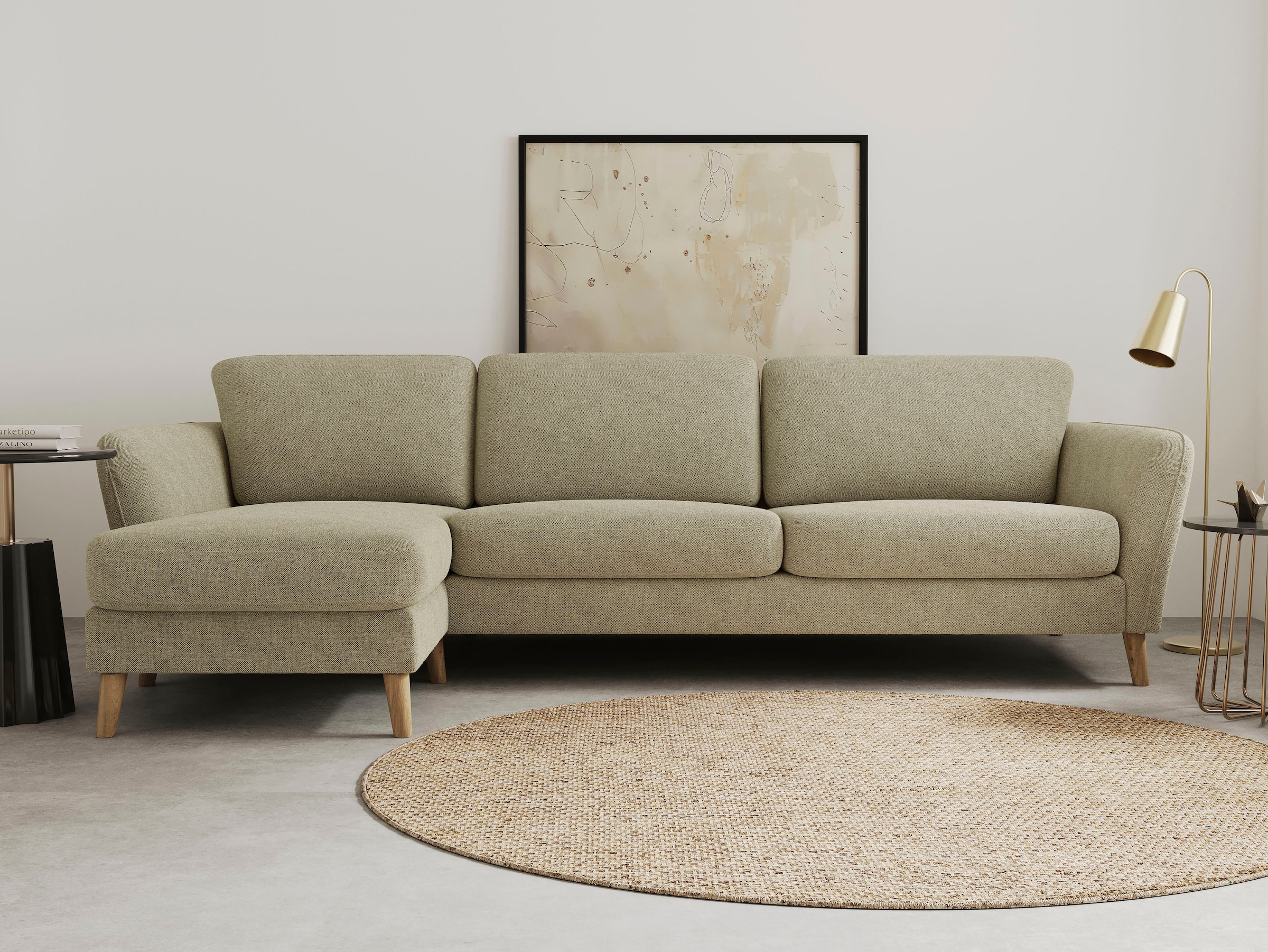 Home affaire Ecksofa "MARSEILLE (279/152cm),L-Form, Rec. rechts/links, vers günstig online kaufen