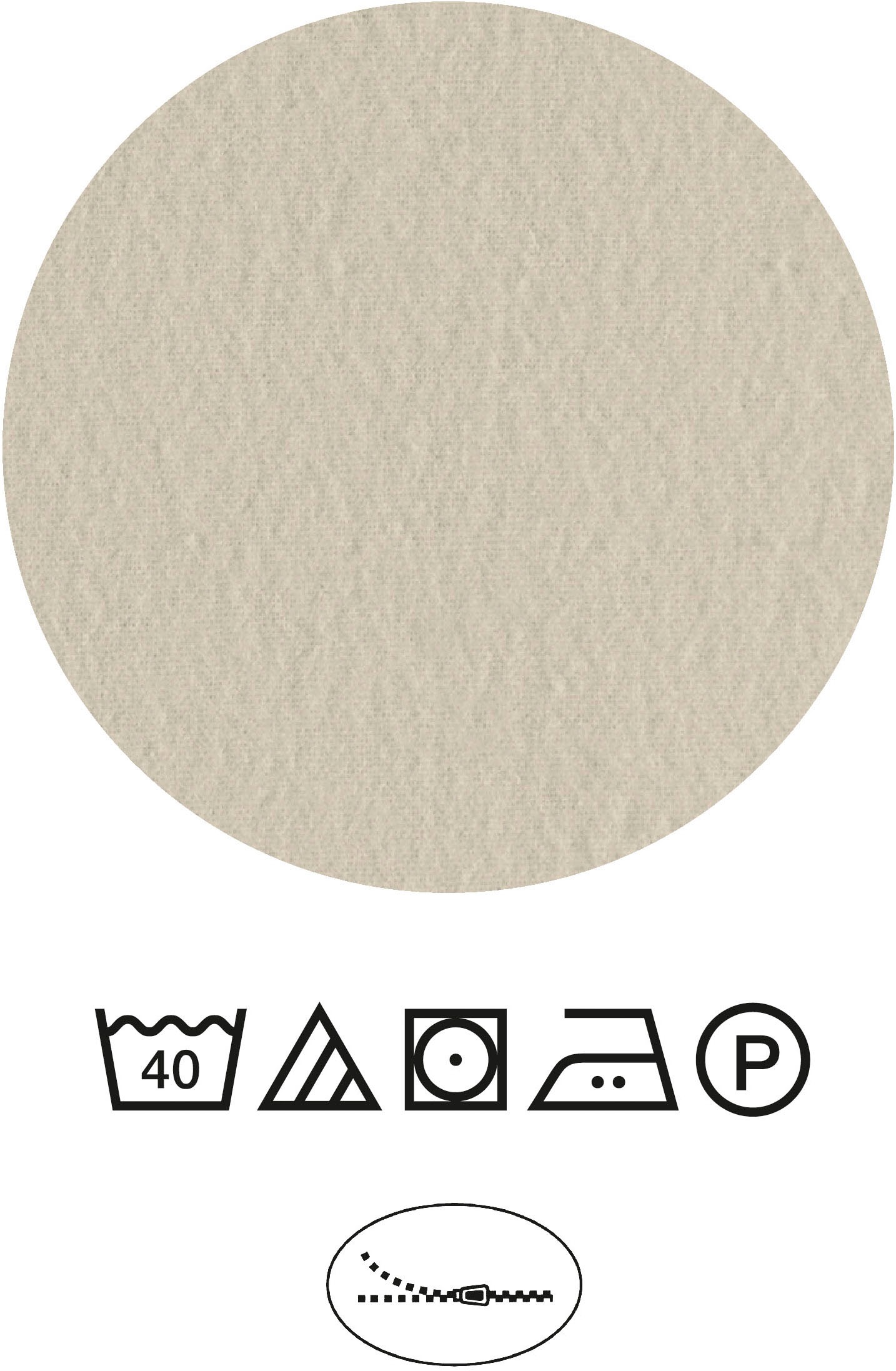 Castell - Markenbettwäsche Bettwäsche »0351110«, Poly-Cotton, wohlig warm, pflegeleicht, atmungsaktiv, Reißverschluss