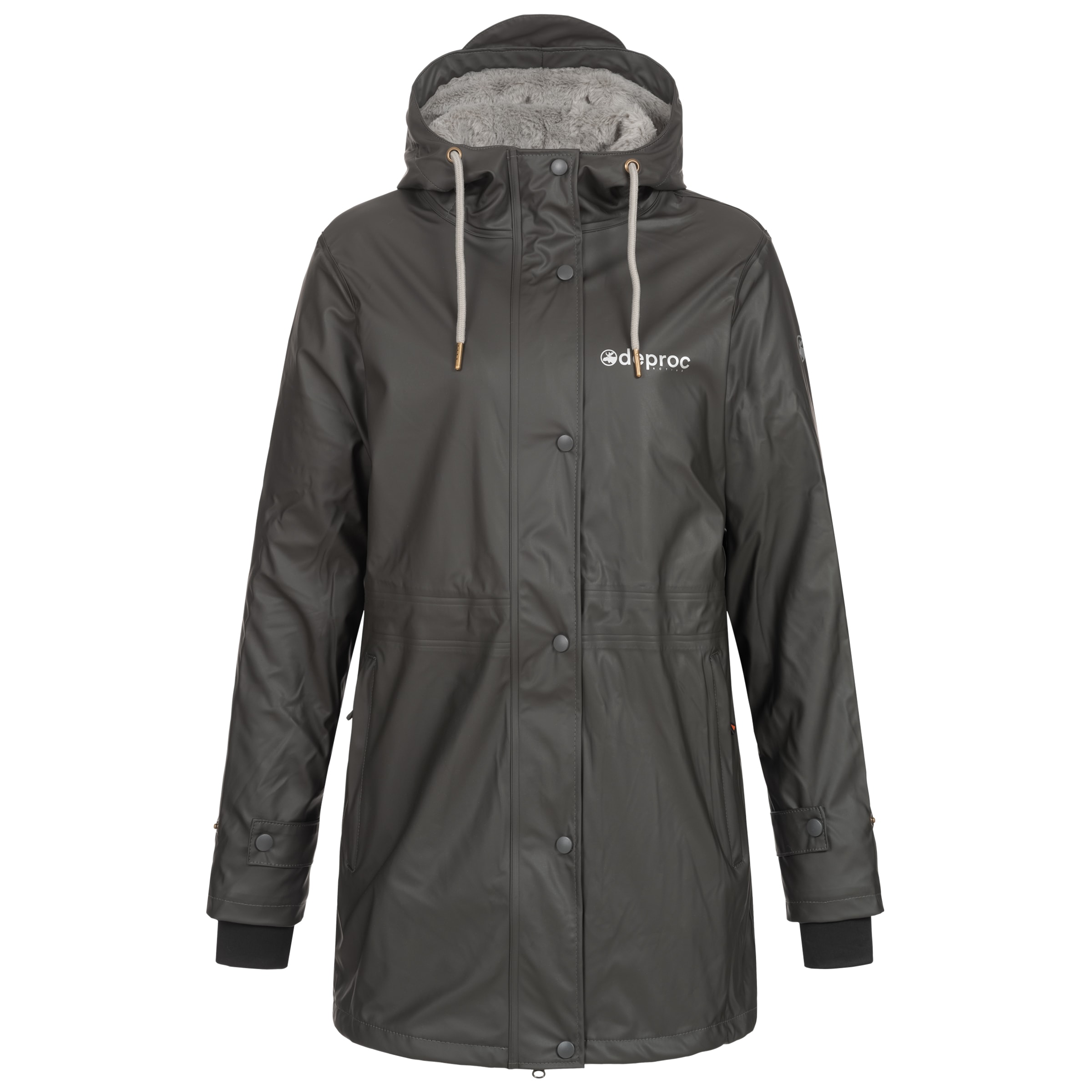 DEPROC Active Regenjacke "Friesennerz ELLESMERE WOMEN" mit Kapuze auch in Großen Größen erhältlich