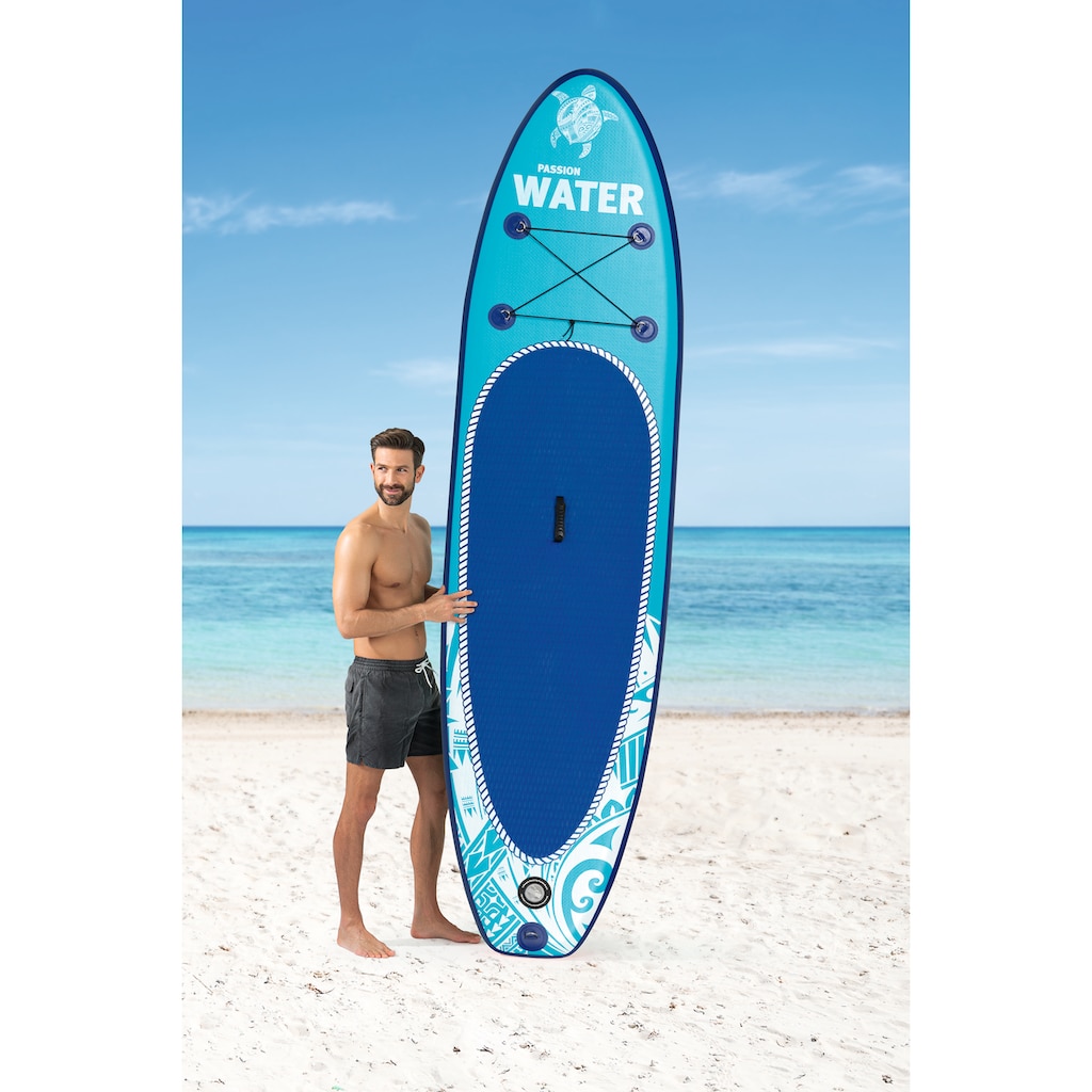 MAXXMEE Inflatable SUP-Board »MAXXMEE Stand-Up Paddle-Board 2021«, (Spar-Set, 7 tlg., mit Paddel, Pumpe und Transportrucksack)