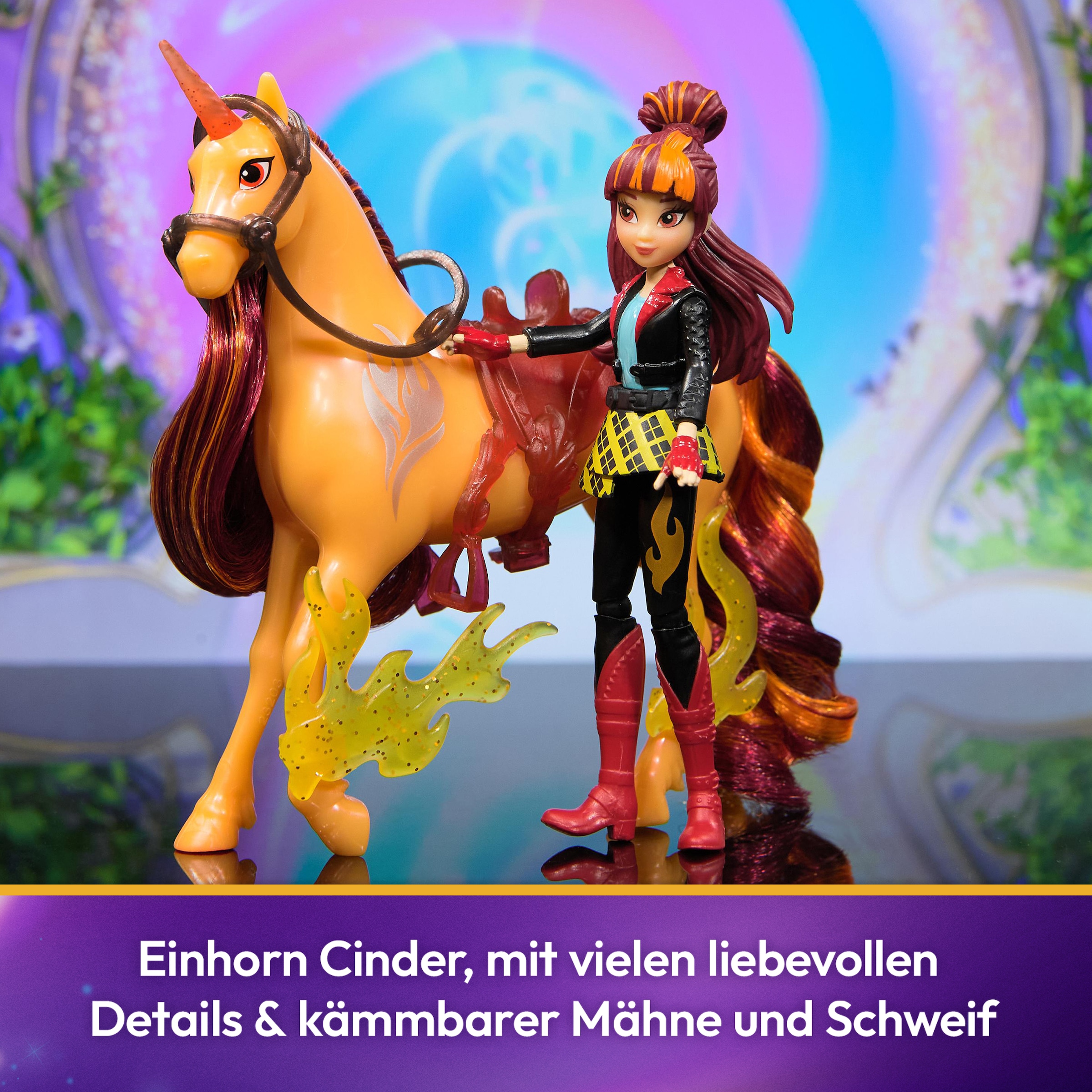 Spin Master Anziehpuppe »Unicorn Academy - Valentina und Einhorn Cinder Set«