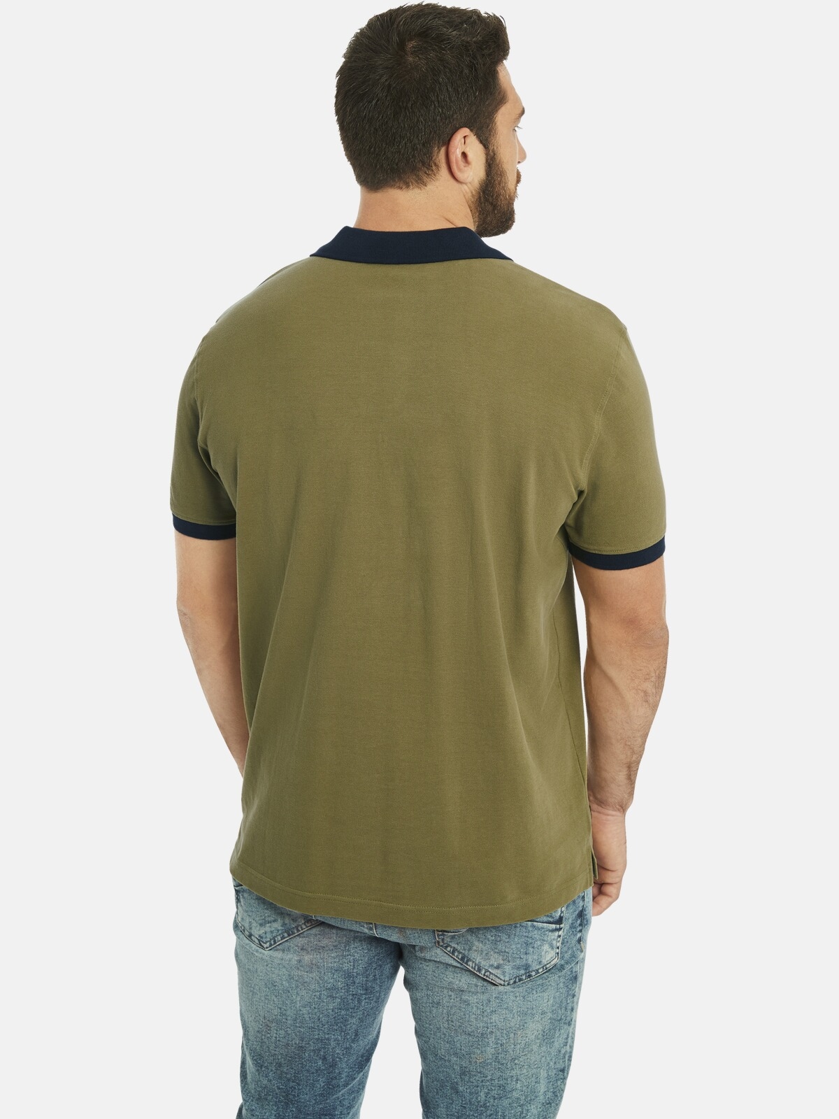 Jan Vanderstorm Poloshirt »Doppelpack Poloshirt ELJAR«, (2 tlg.), mit lässigen Saumschlitzen