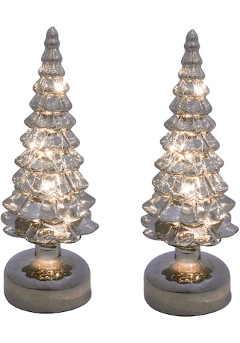 Creativ light LED Baum »Weihnachtsdeko«, 2 St., 2er Set, Tannenbaum aus Glas kaufen