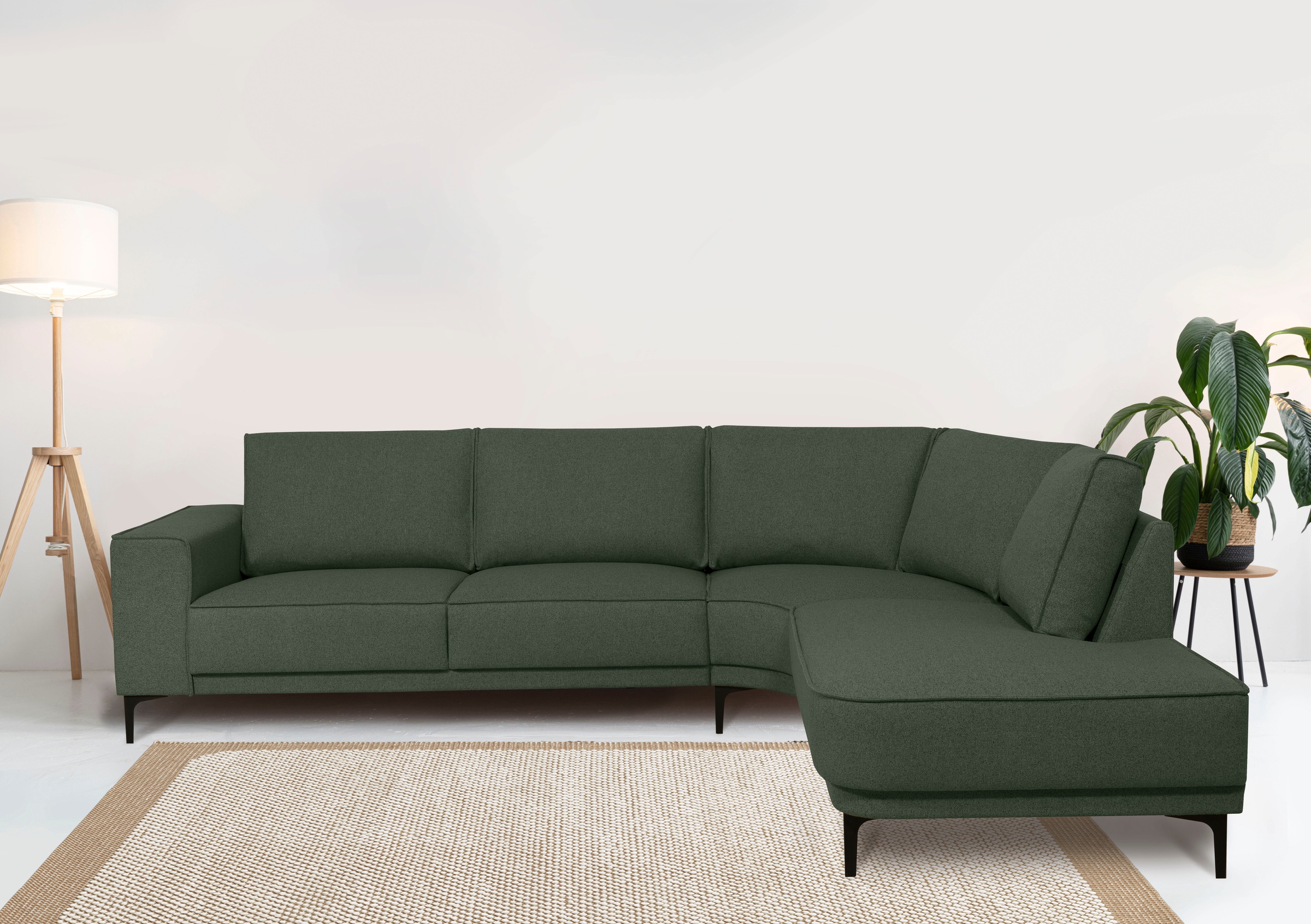 OTTO home Ecksofa "Casina" mit abgerundeter Ottomane, in einem weichen Chen günstig online kaufen