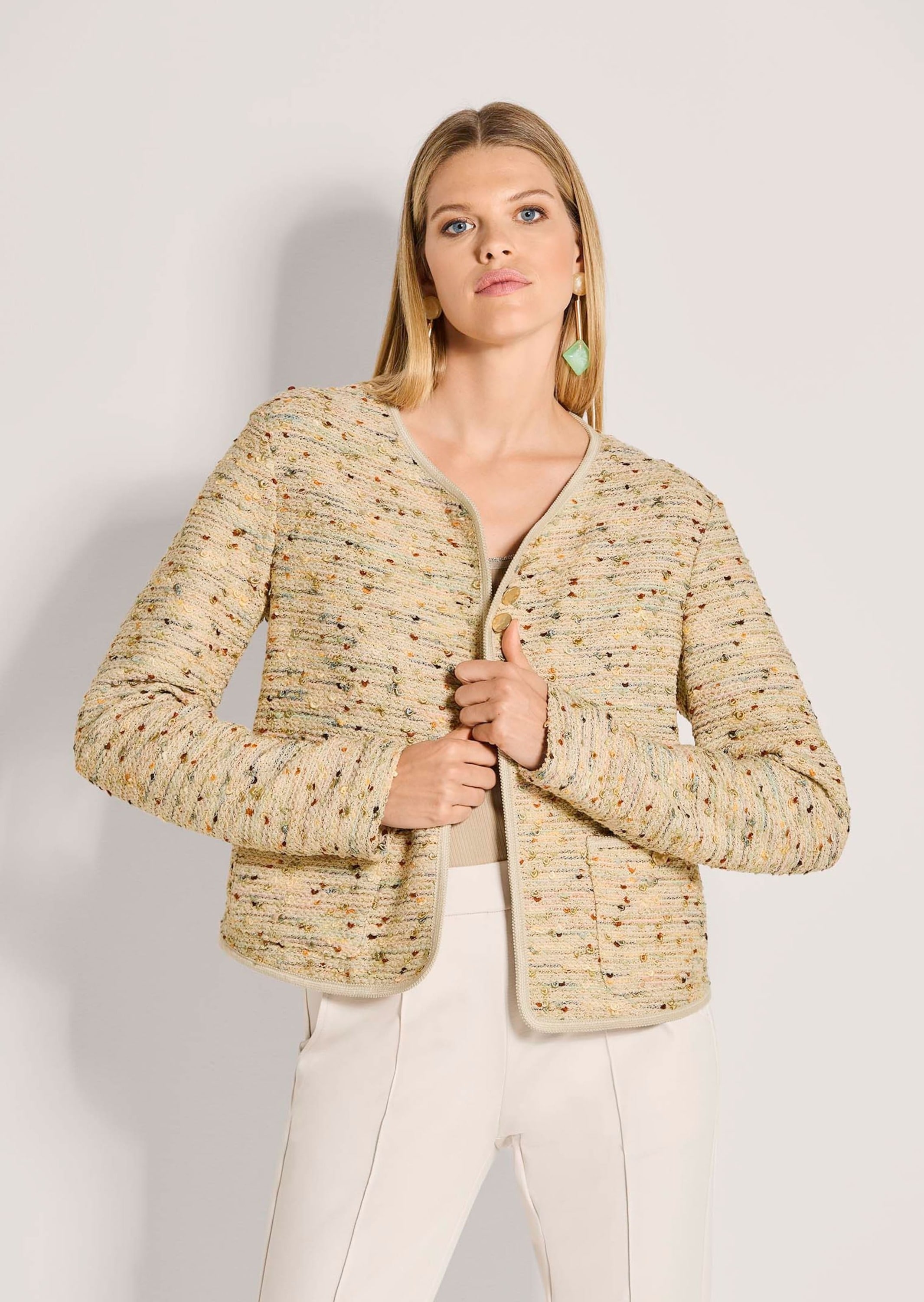 MADELEINE Jackenblazer »Blazer Tweed-Blazer im Couture-Look«