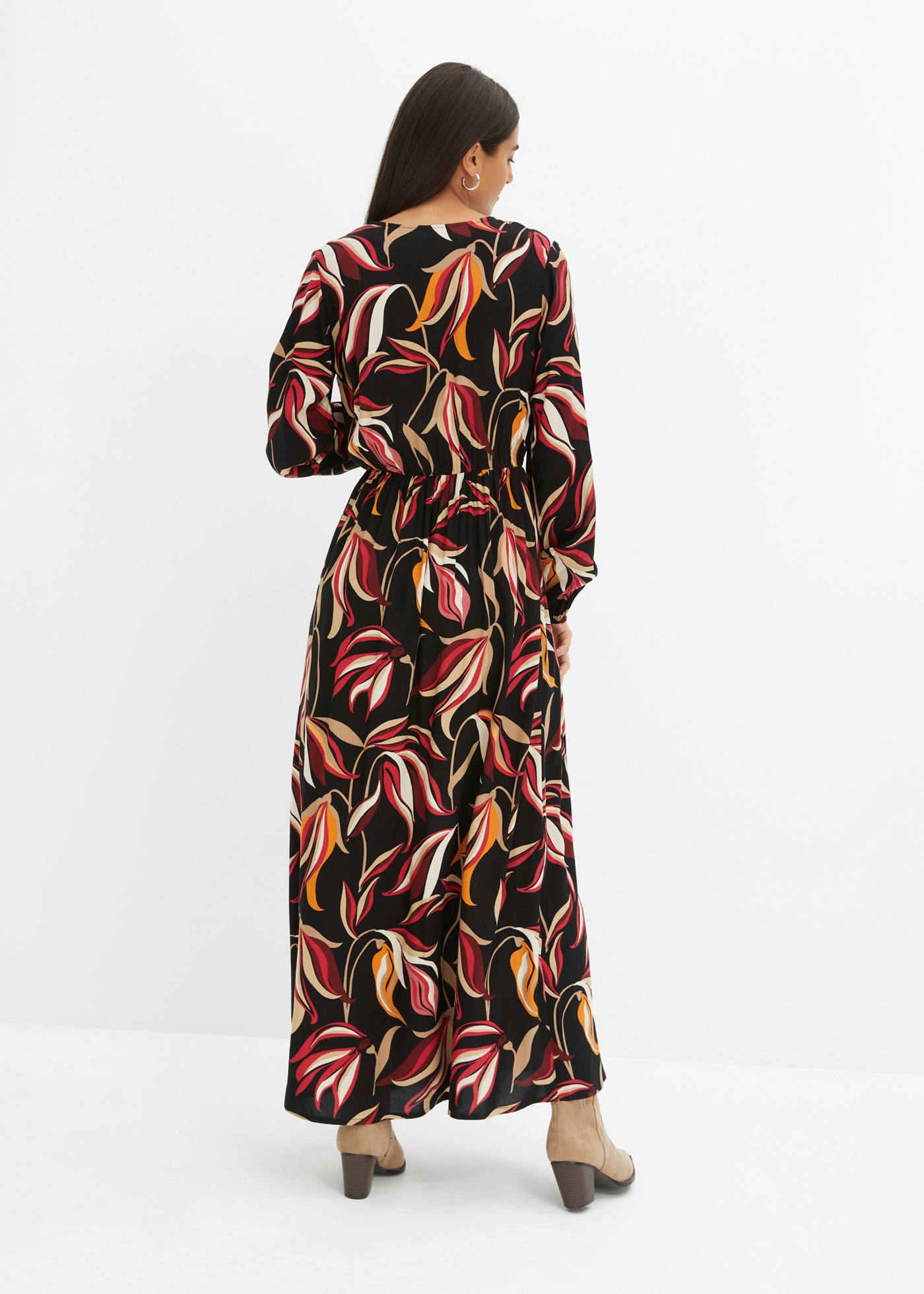 bonprix Maxikleid "Maxikleid aus reiner Viskose" für stilvollen Auftritt, a günstig online kaufen